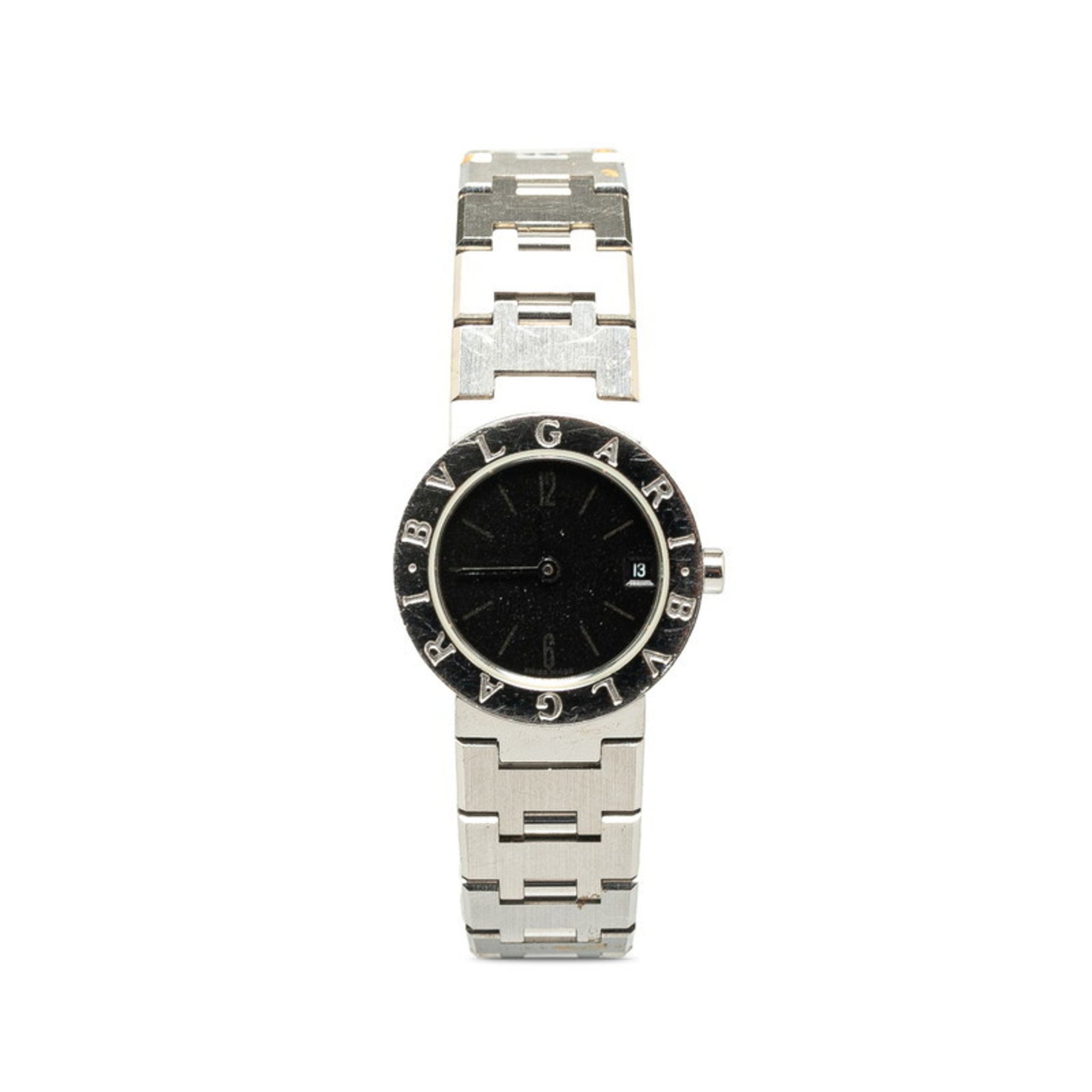 BVLGARI Watch Quartz Black Dial Stainless Steel