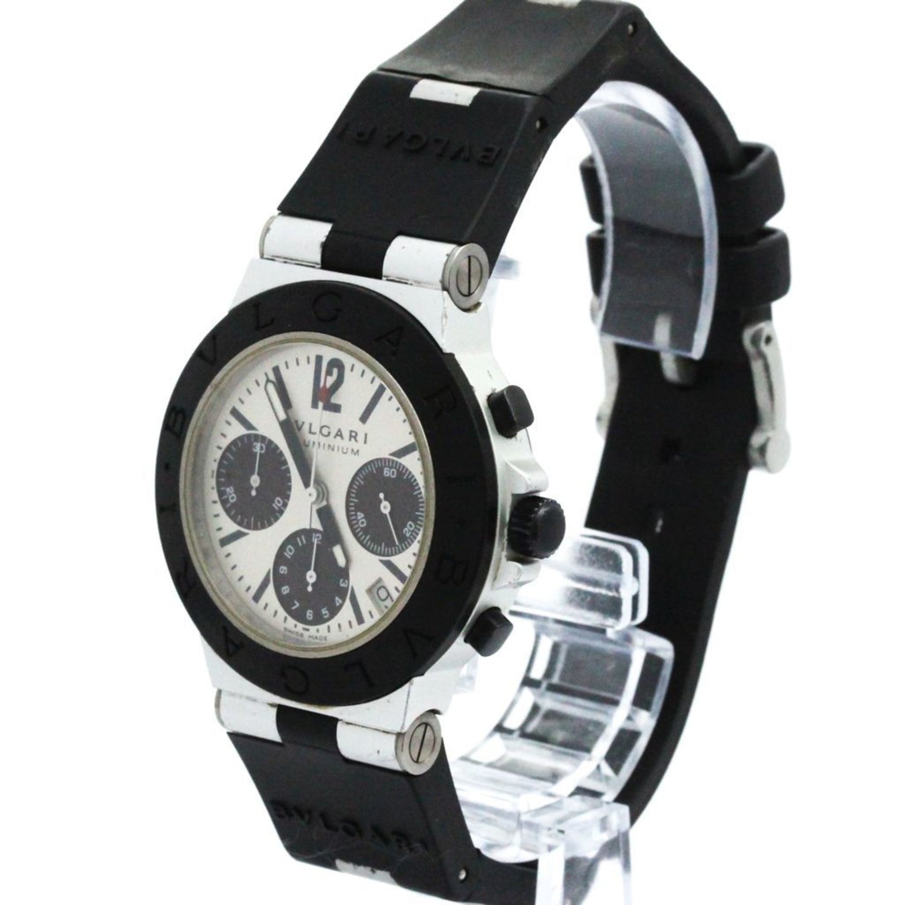 BVLGARI Aluminium Chronograph Automatic Mens Watch AC38TA BF580509