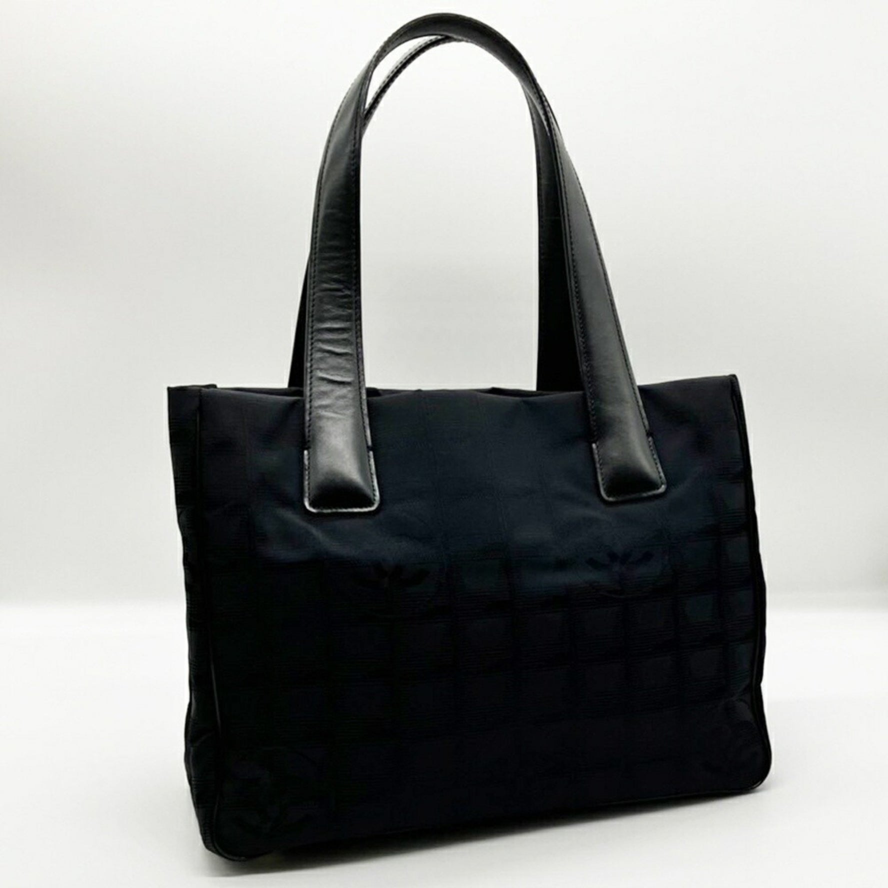 Chanel New Travel Line Tote PM Shoulder Bag No. 8 Nylon Canvas