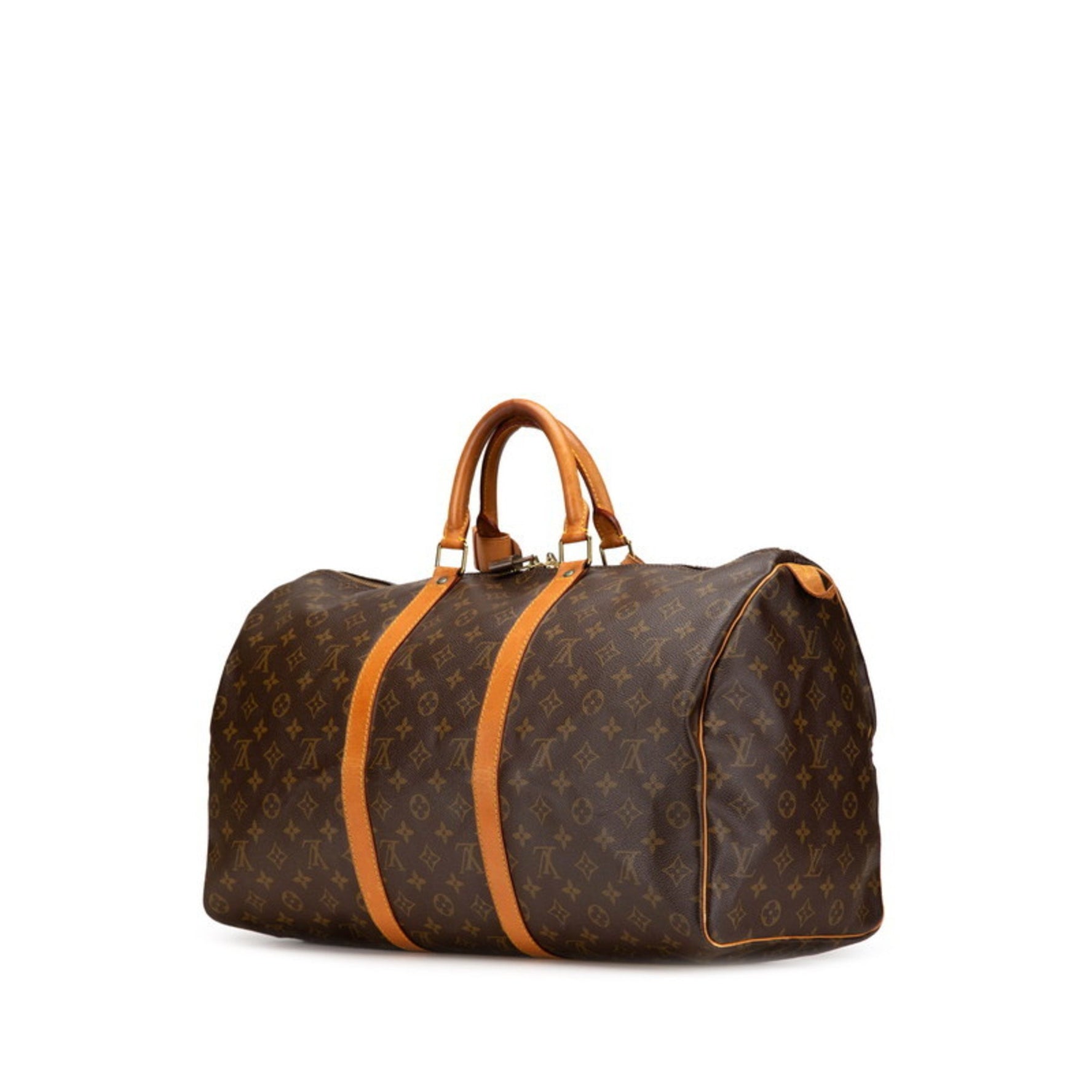 Louis Vuitton Monogram Keepall 50 Boston Bag/Travel Bag PVC Leather