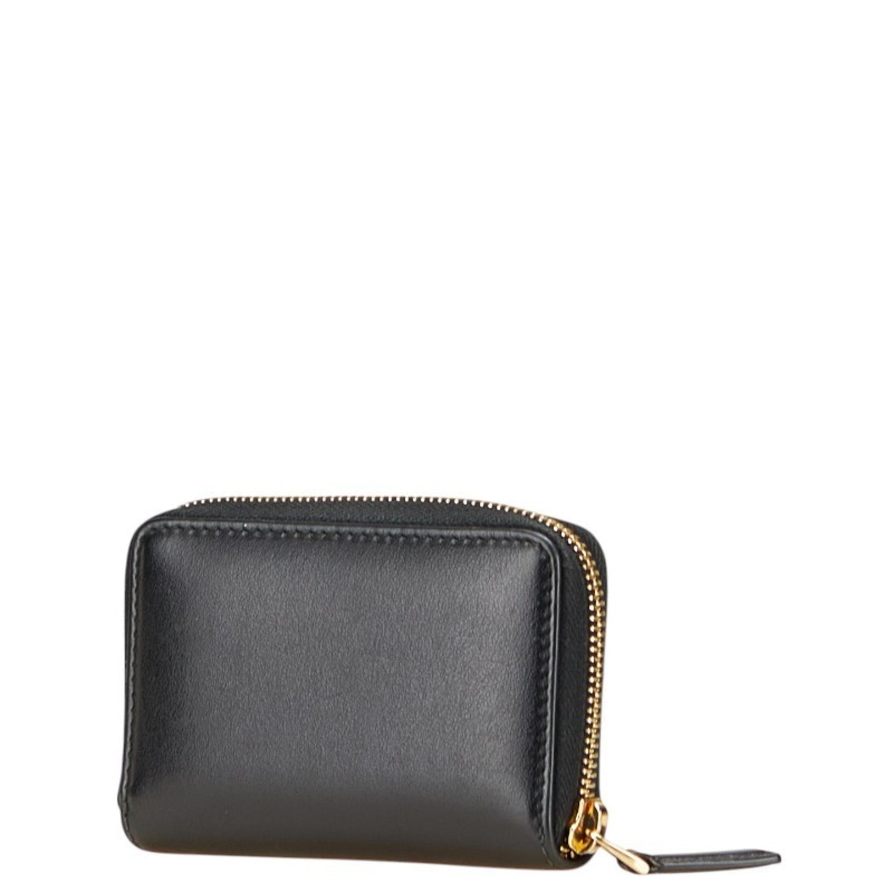 Gucci Logo Wallet/Coin Case Leather