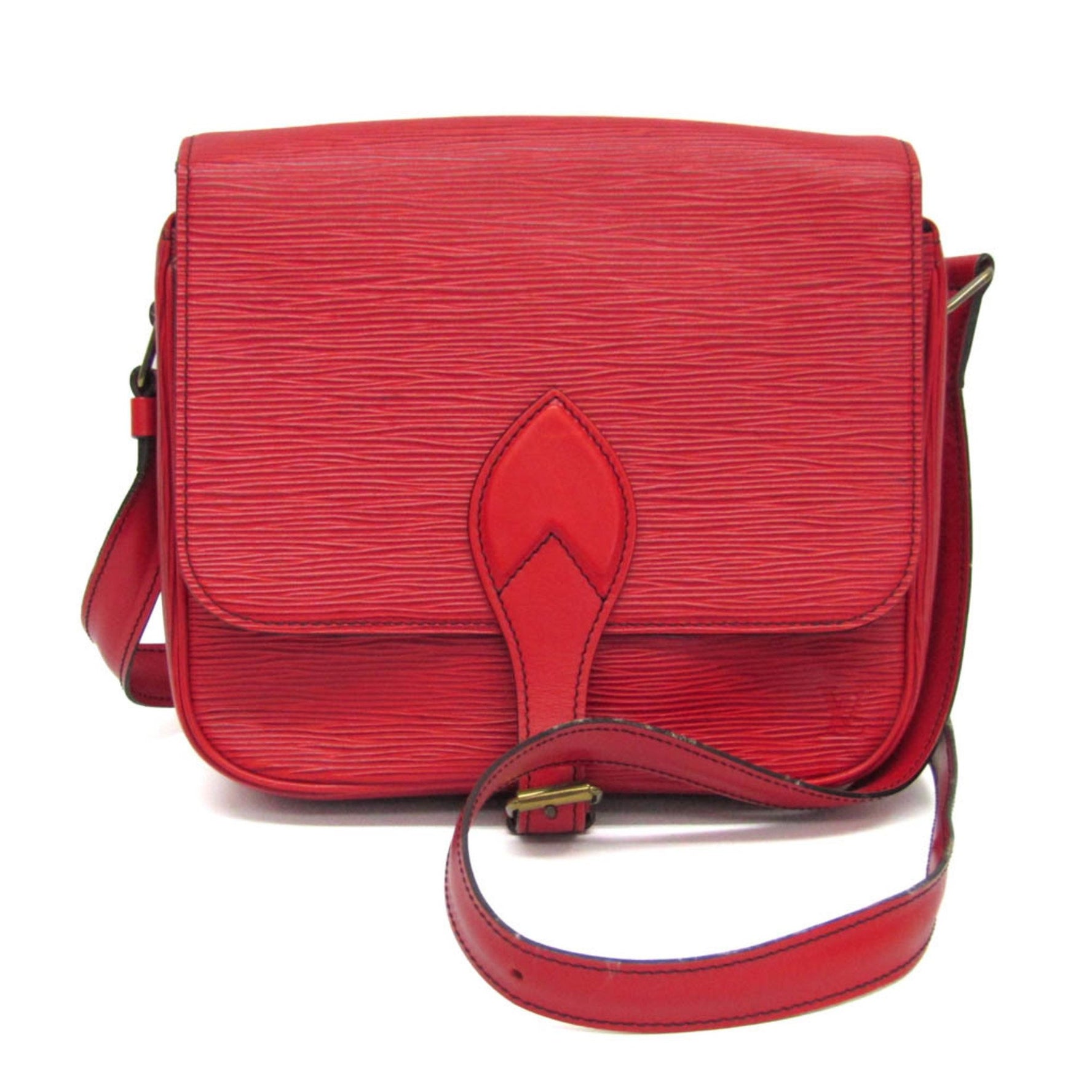 Louis Vuitton Epi Cartouchiere Shoulder Bag Castilian Red
