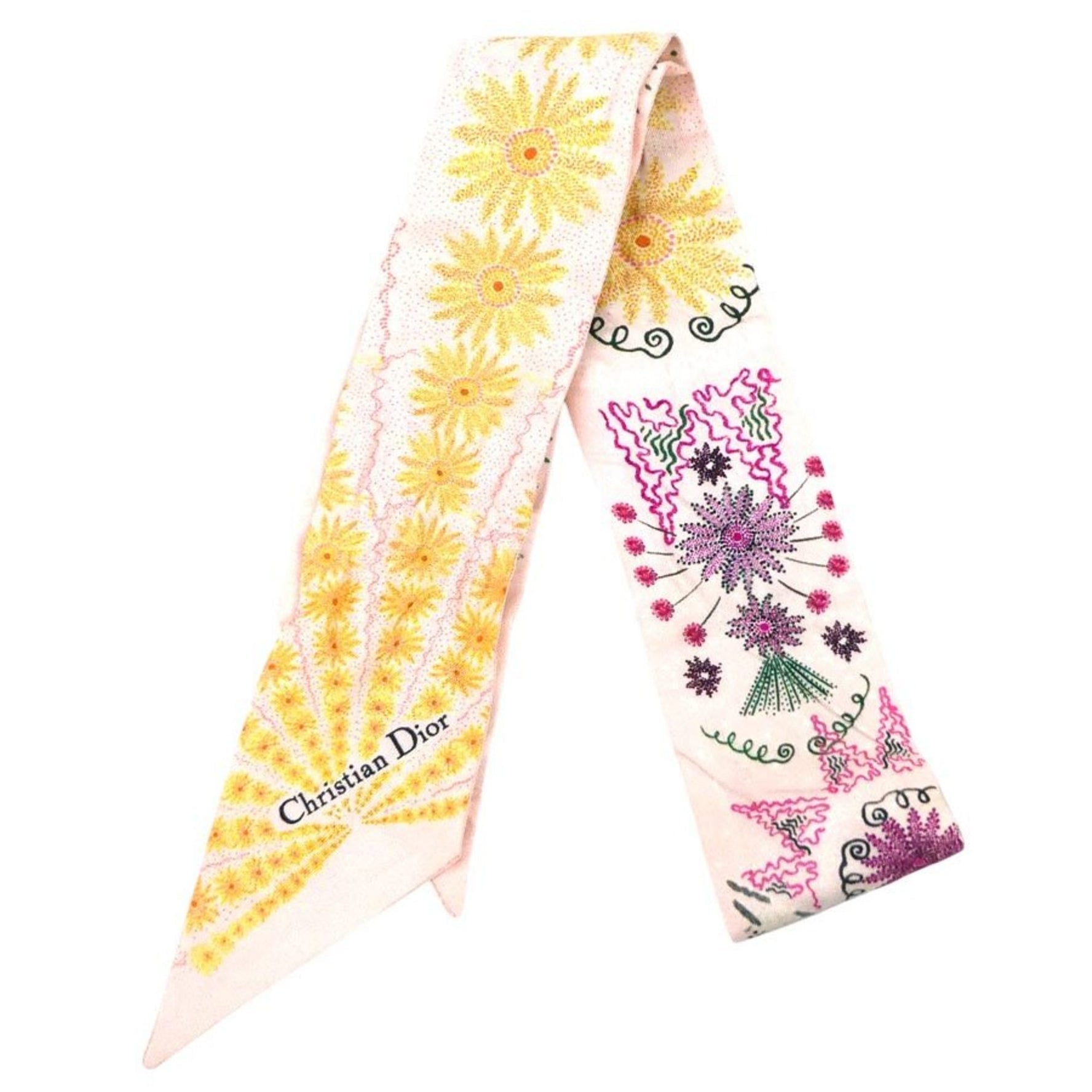 Christian Dior Scarf/Muffler Ribbons Silk