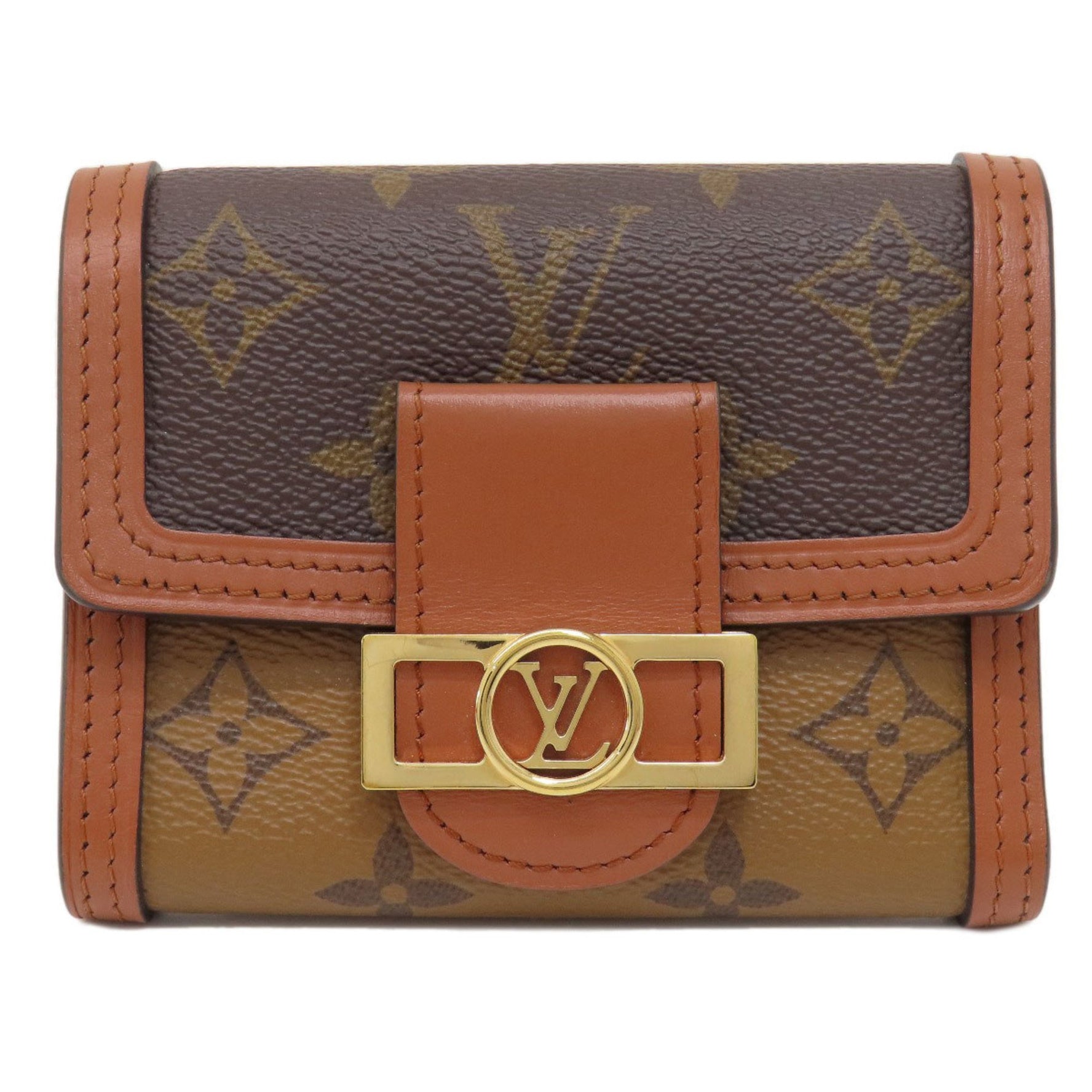 Louis Vuitton Portefeuille Dauphine Compact Monogram Reverse Bi-fold Wallet