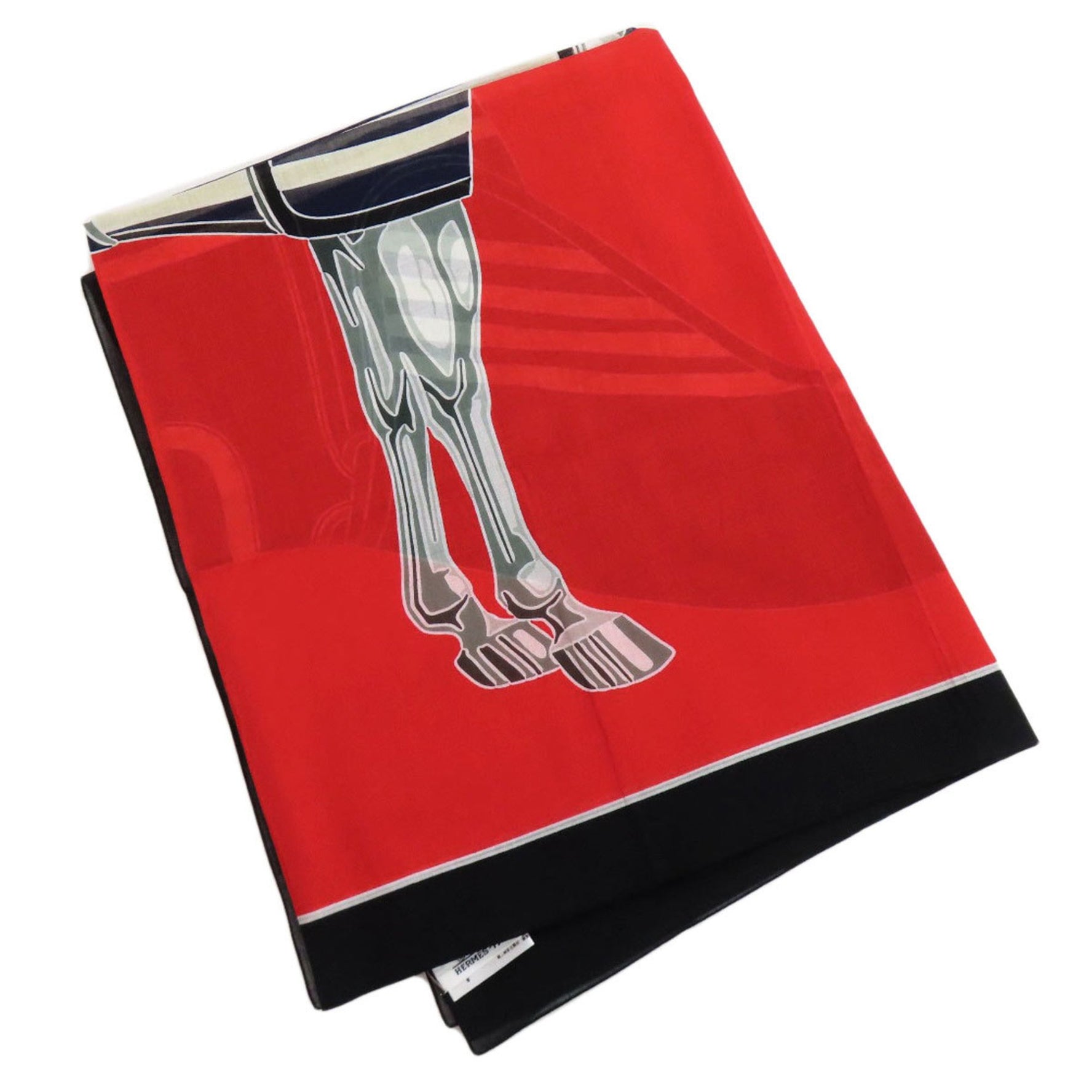 Hermes Horse Pattern Stole Cotton