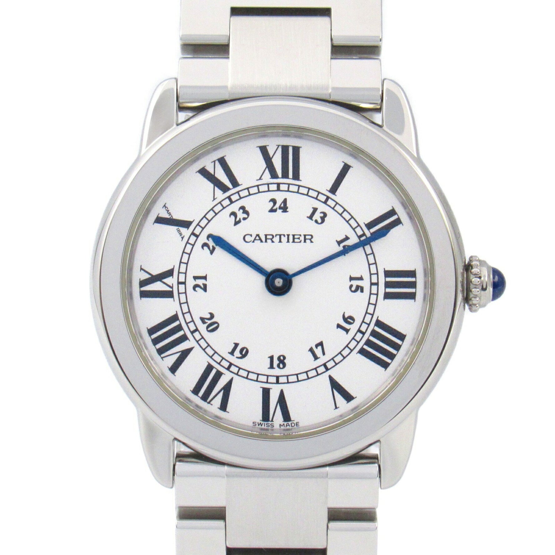 Cartier Rondo Solo SM Watch Stainless Steel White