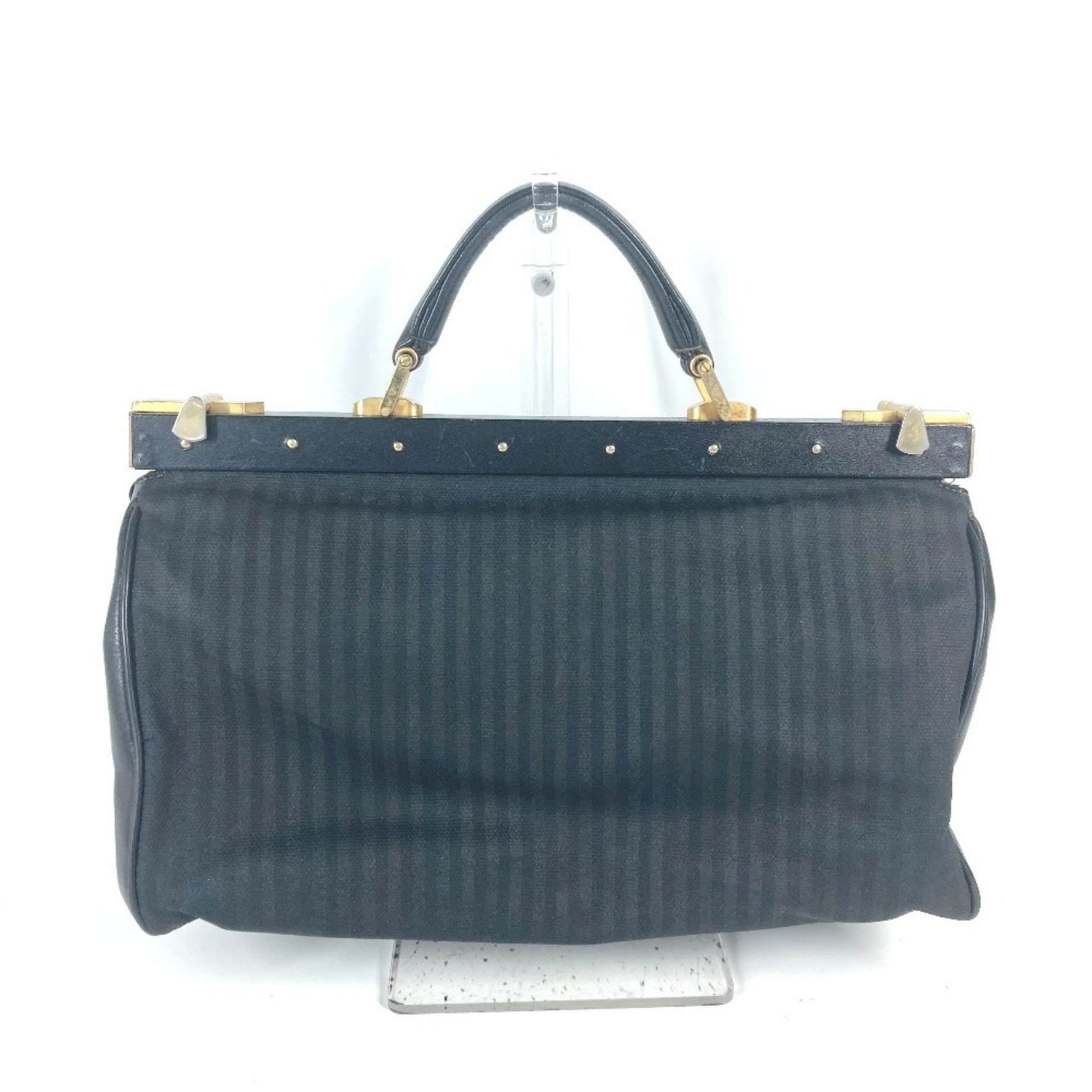 FENDI Doctor Bag Pecan Handbag Leather