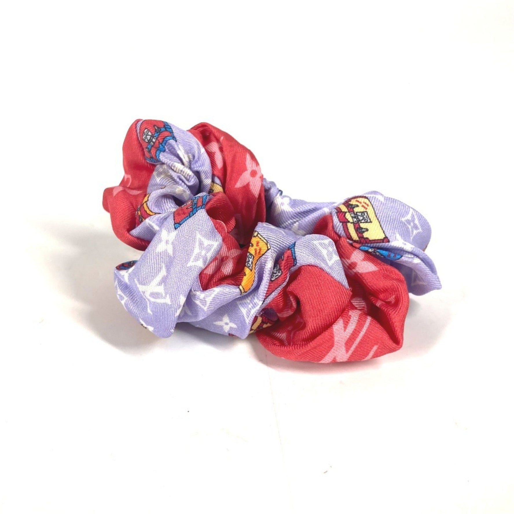 Louis Vuitton Monogram Scrunchie Set (1 circle only) Hair Tie Silk