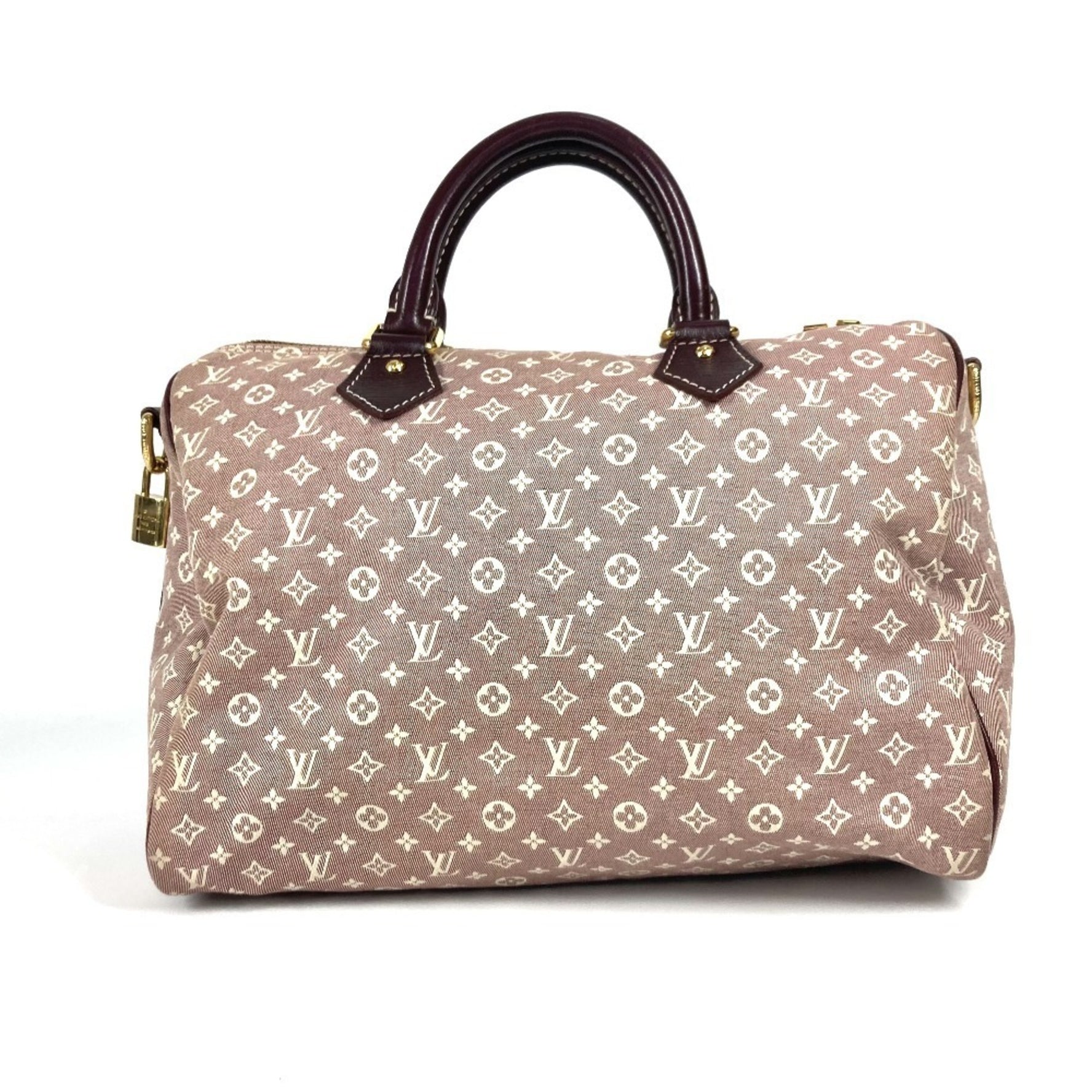 Louis Vuitton Monogram Idylle Speedy Bandouliere 30 Mini Boston Bag Shoulder Handbag Sepia Red