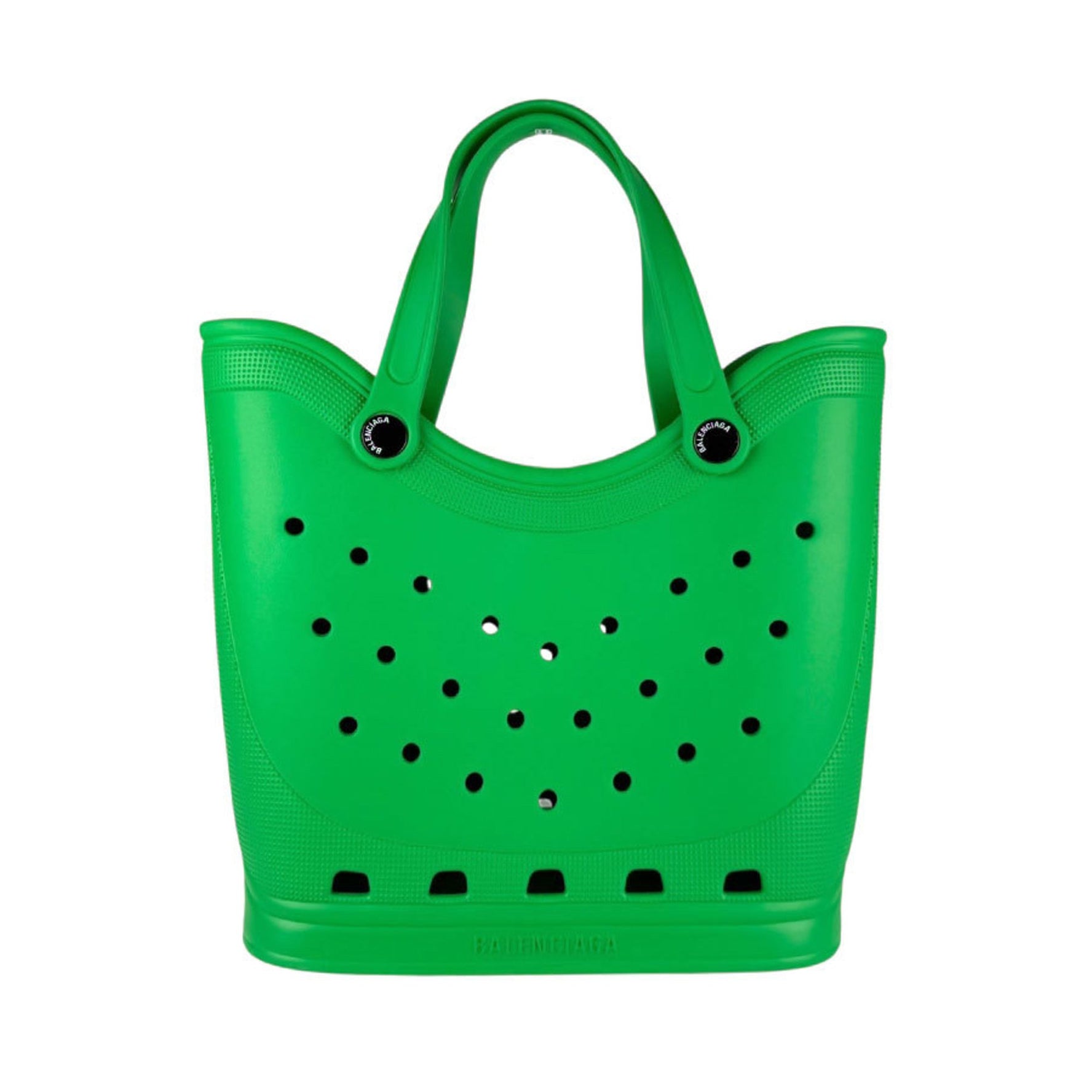 Balenciaga Crocs collaboration handbag in rubber, green, for men and women, z6368