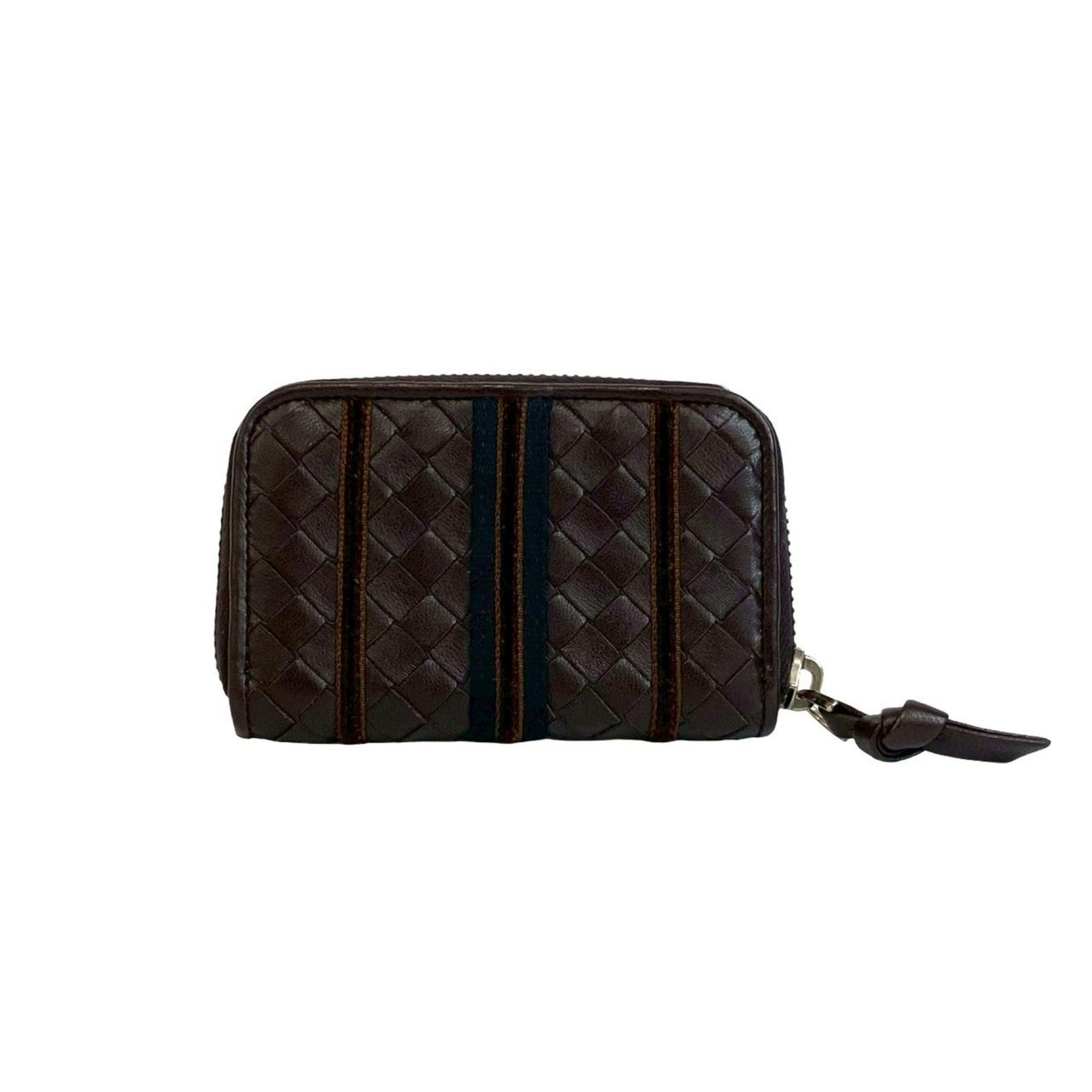 BOTTEGA VENETA Intrecciato Leather Round Zip Coin Case