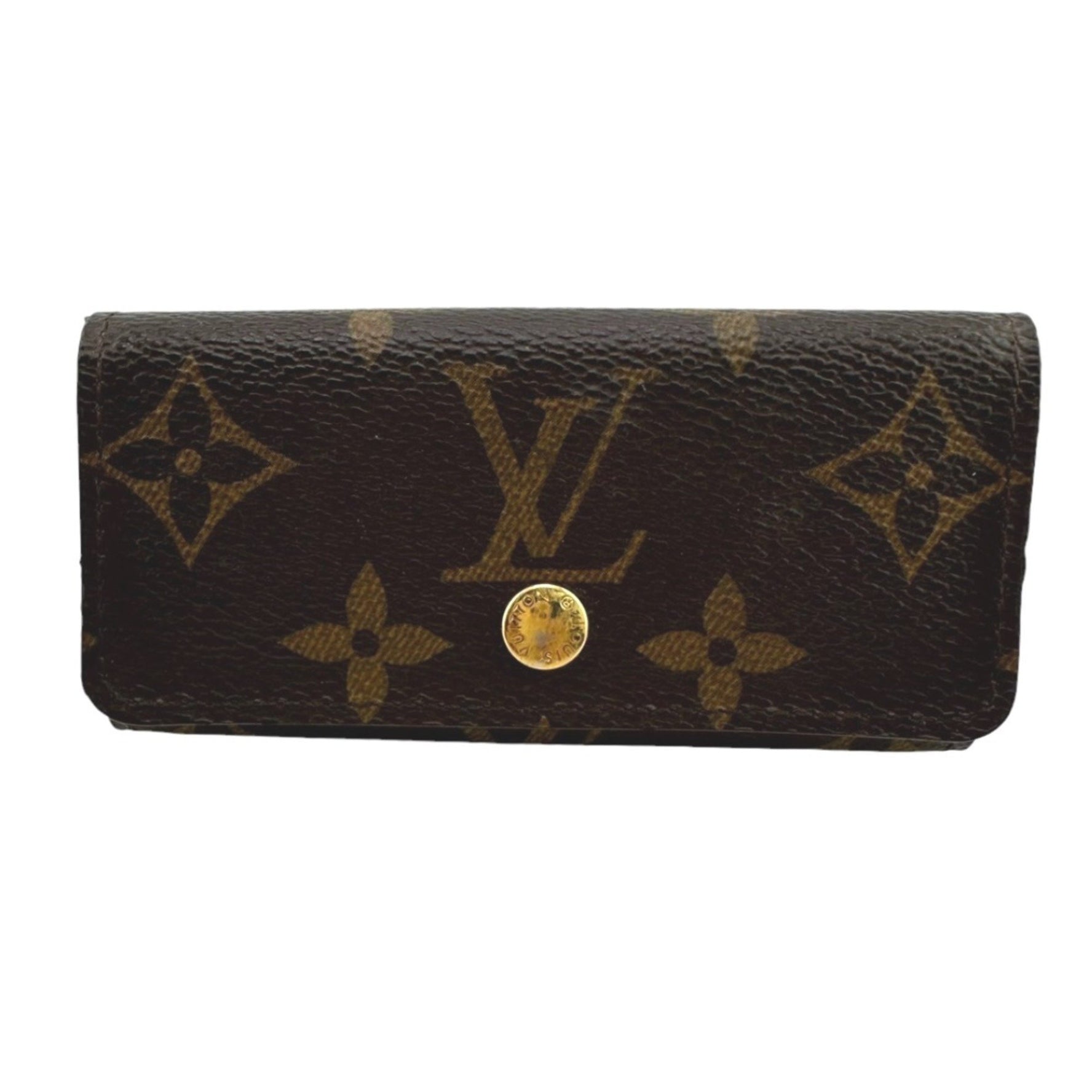 Louis Vuitton Key Case Multicle 4 Monogram Canvas Brown LV