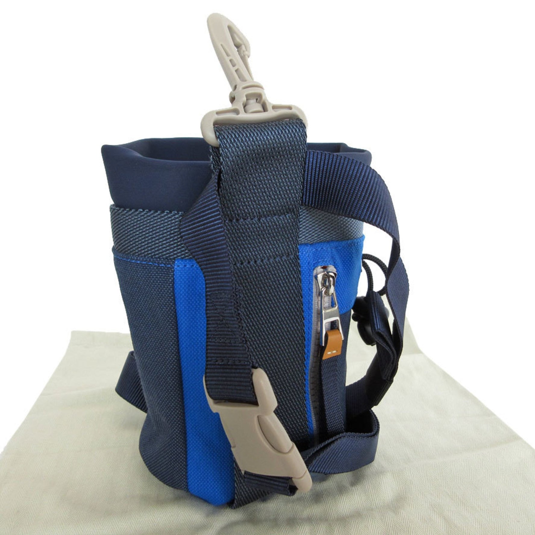LOEWE Shoulder Bag Canvas Navy Blue Multicolor Men's