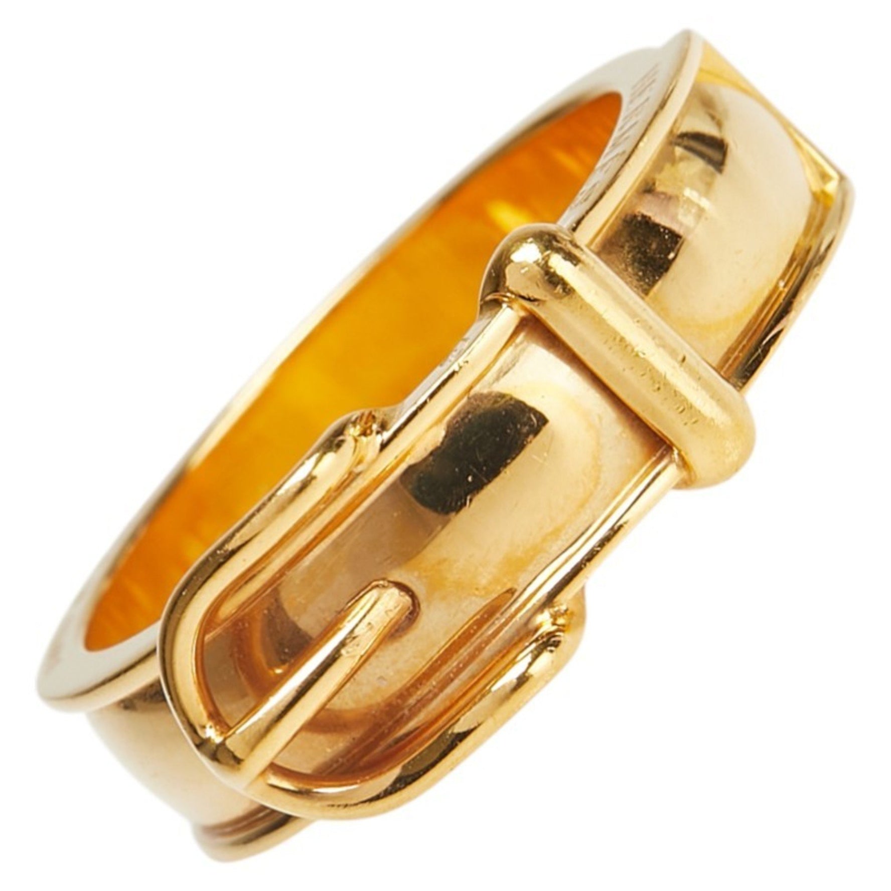 Hermes Belt Motif Scarf Ring Plated