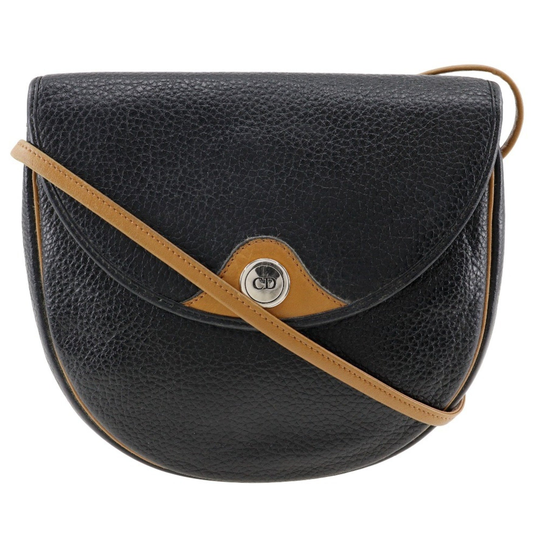 Christian Dior CD Shoulder Bag Pochette Calf Type Logo