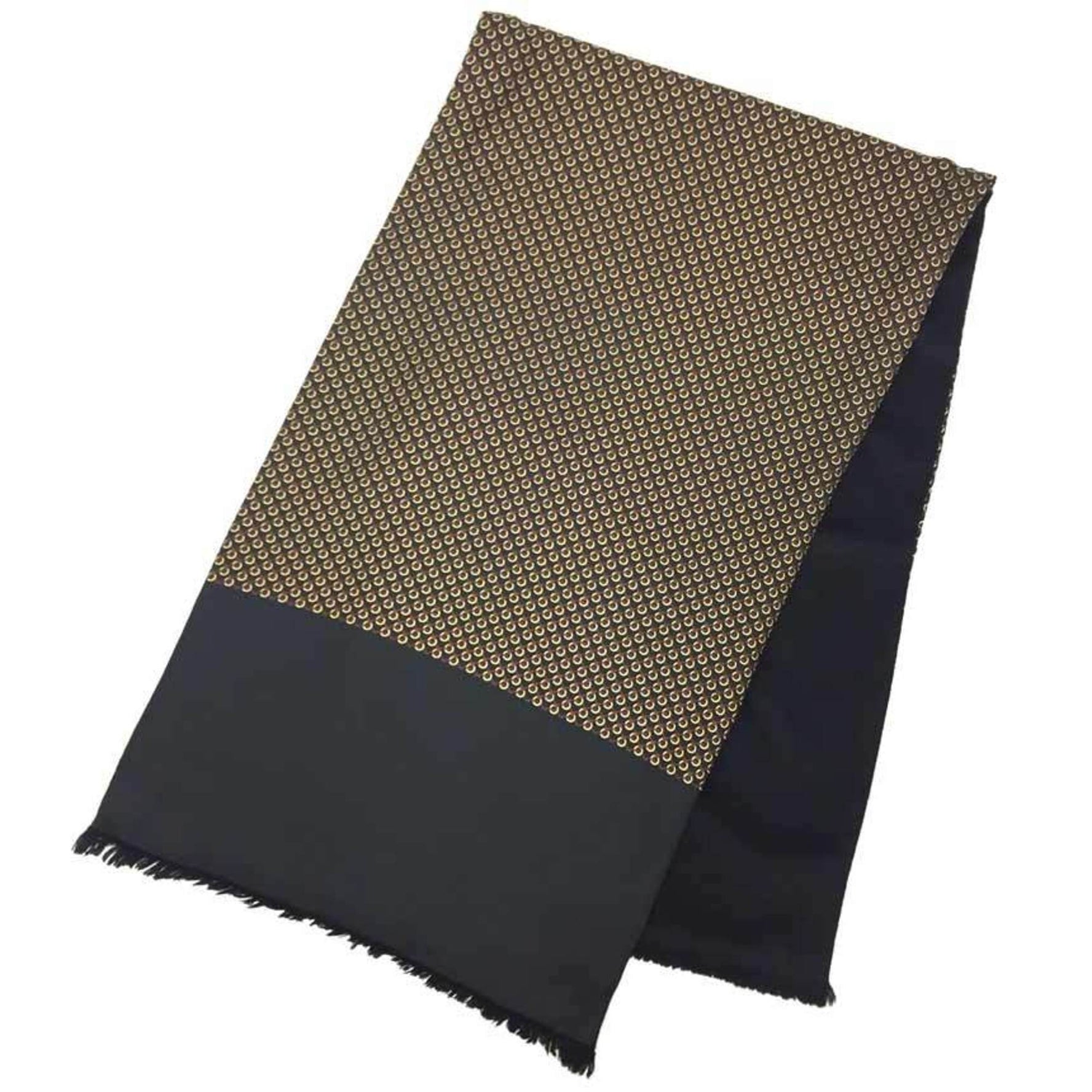 HERMES scarf stole reversible silk angora