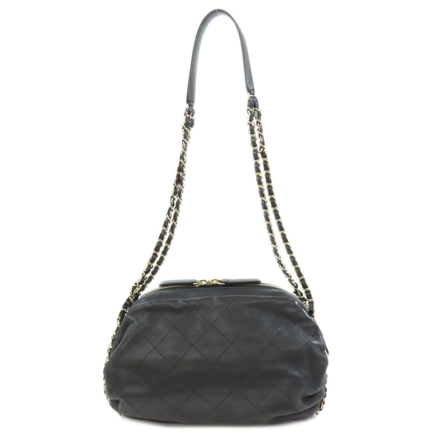 CHANEL Matelasse Shoulder Bag Lambskin