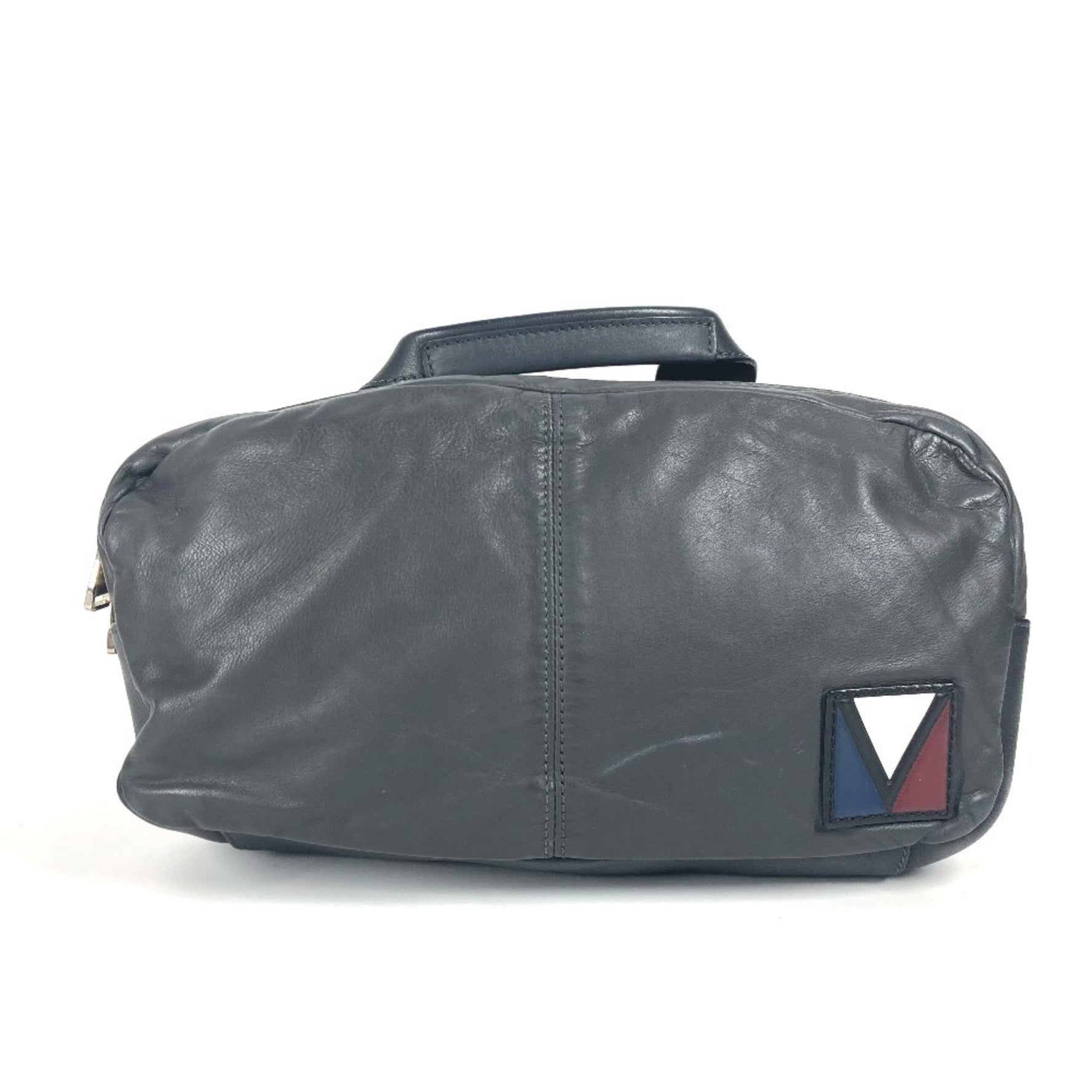 Louis Vuitton V-Line Fast Belt Bag Cross Shoulder Body Leather Men's Asphalt