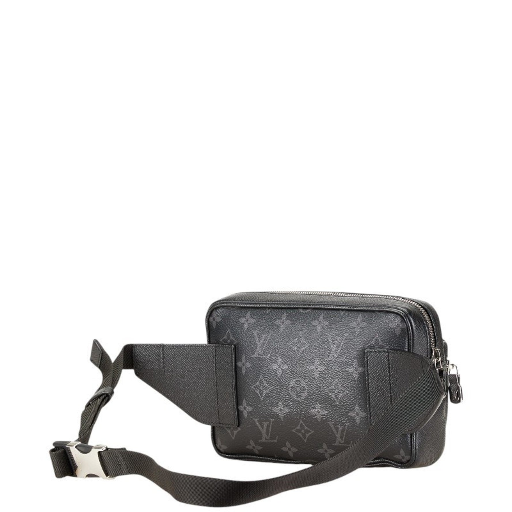 Louis Vuitton Monogram Eclipse Taiga Rama Bum Bag Outdoor Waist Body Noir Black PVC Leather