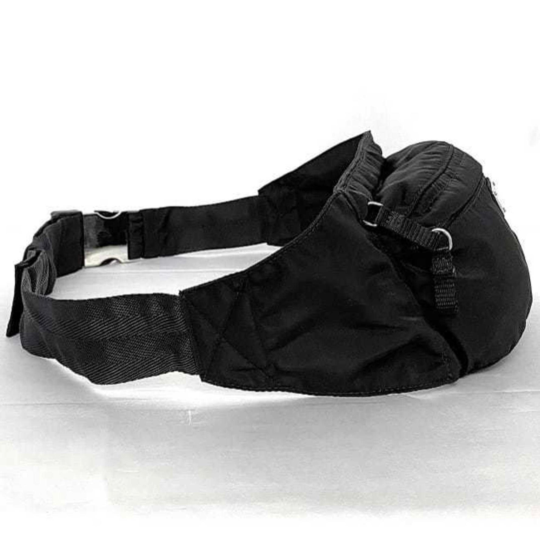 Prada Body Bag Tessuto Belt Nylon Triangle Plate Waist Pouch Compact