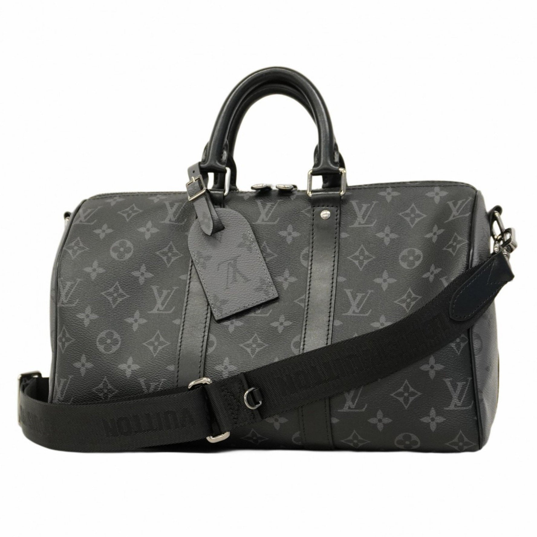 Louis Vuitton Monogram Eclipse Speedy Bandouliere 35 Handbag Black/Gray Bag