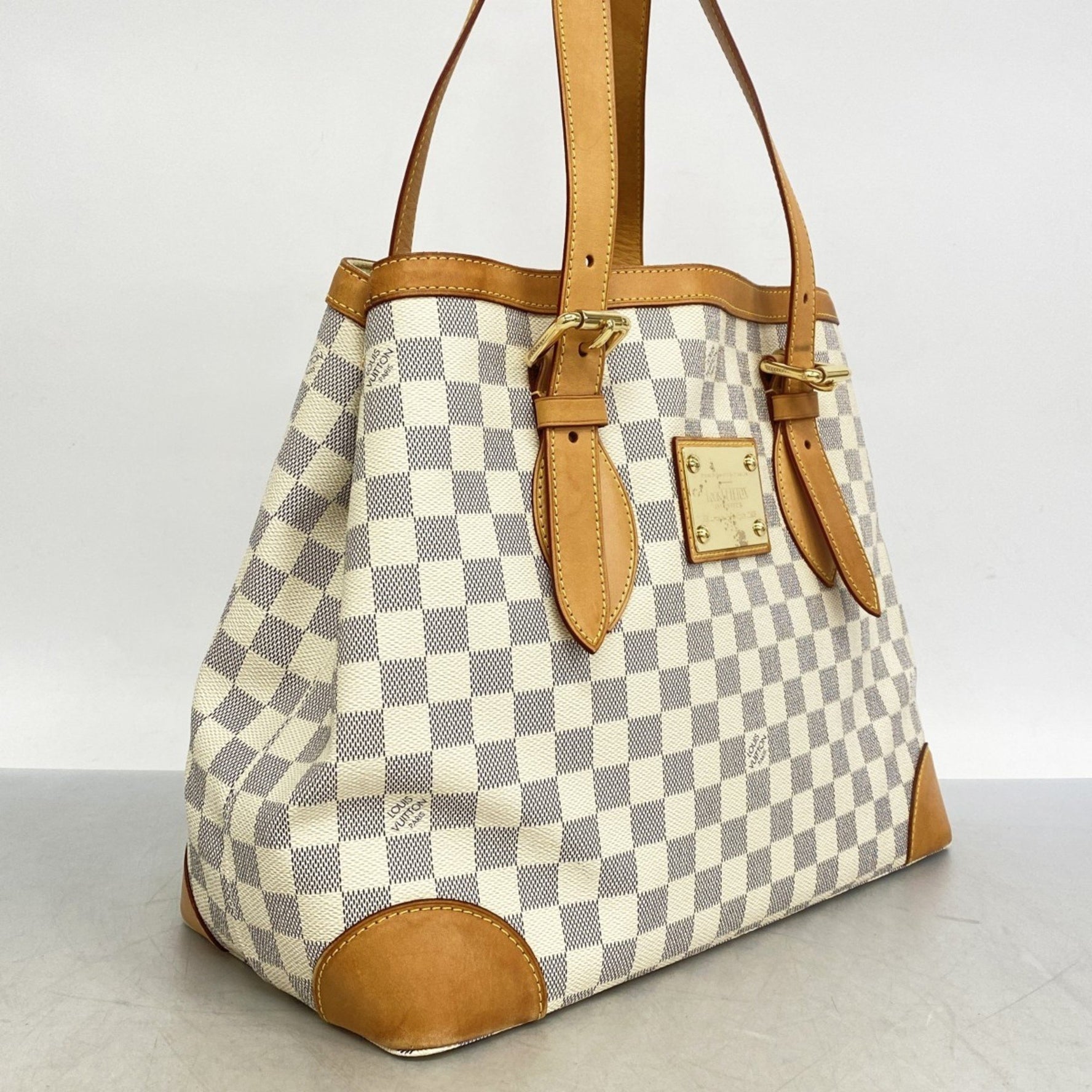 Louis Vuitton Damier Azur Hampstead MM Tote Bag