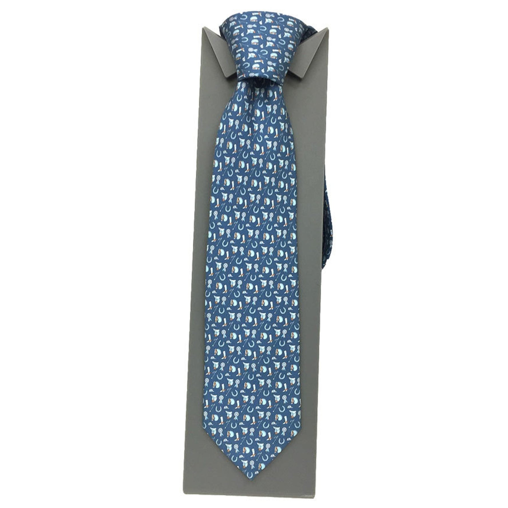 Hermes Tie Horse Harness Pattern Silk