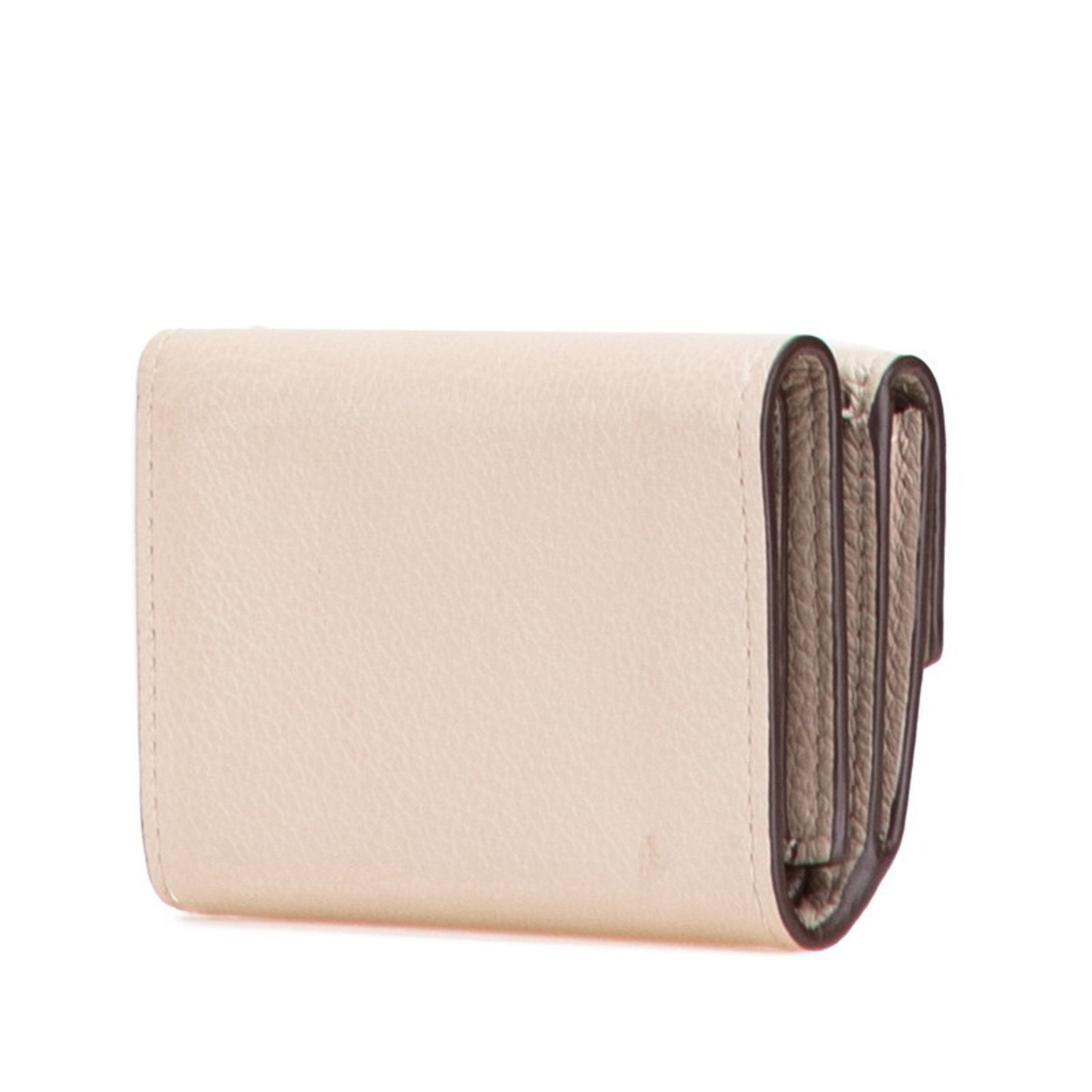 Louis Vuitton Portefeuille Rock Mini Tri-fold Wallet Greige Leather LOUIS VUITTON