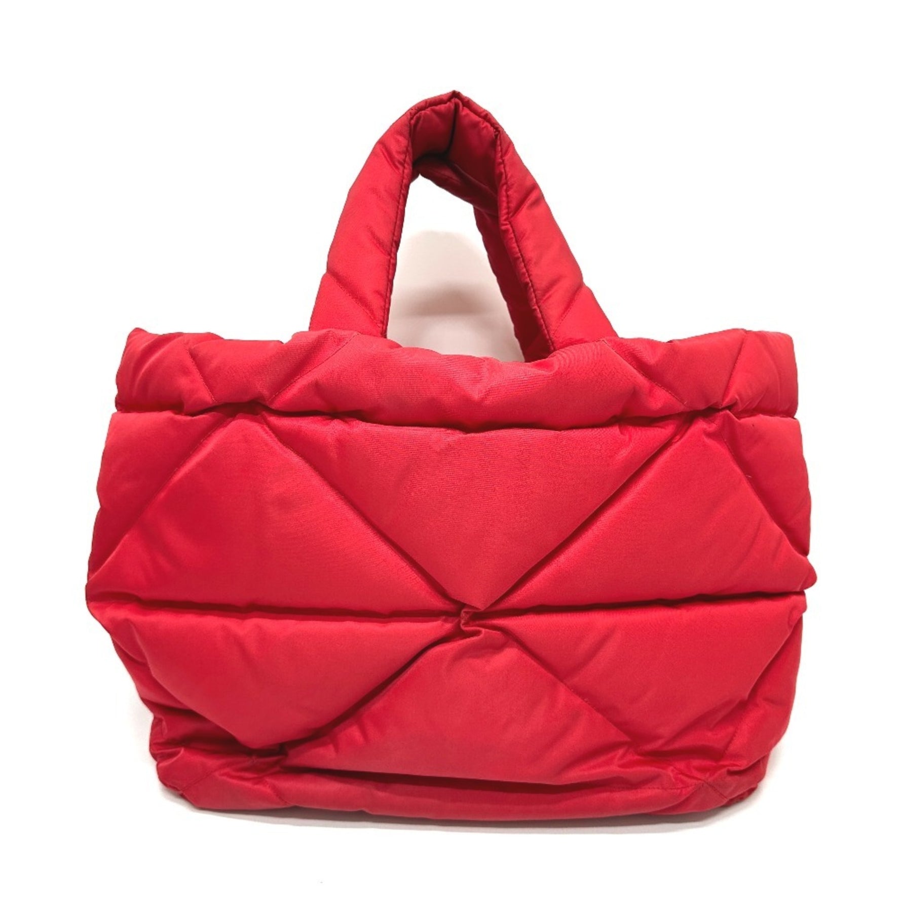 PRADA Re-Nylon Padded Tote Bag Nylon Red