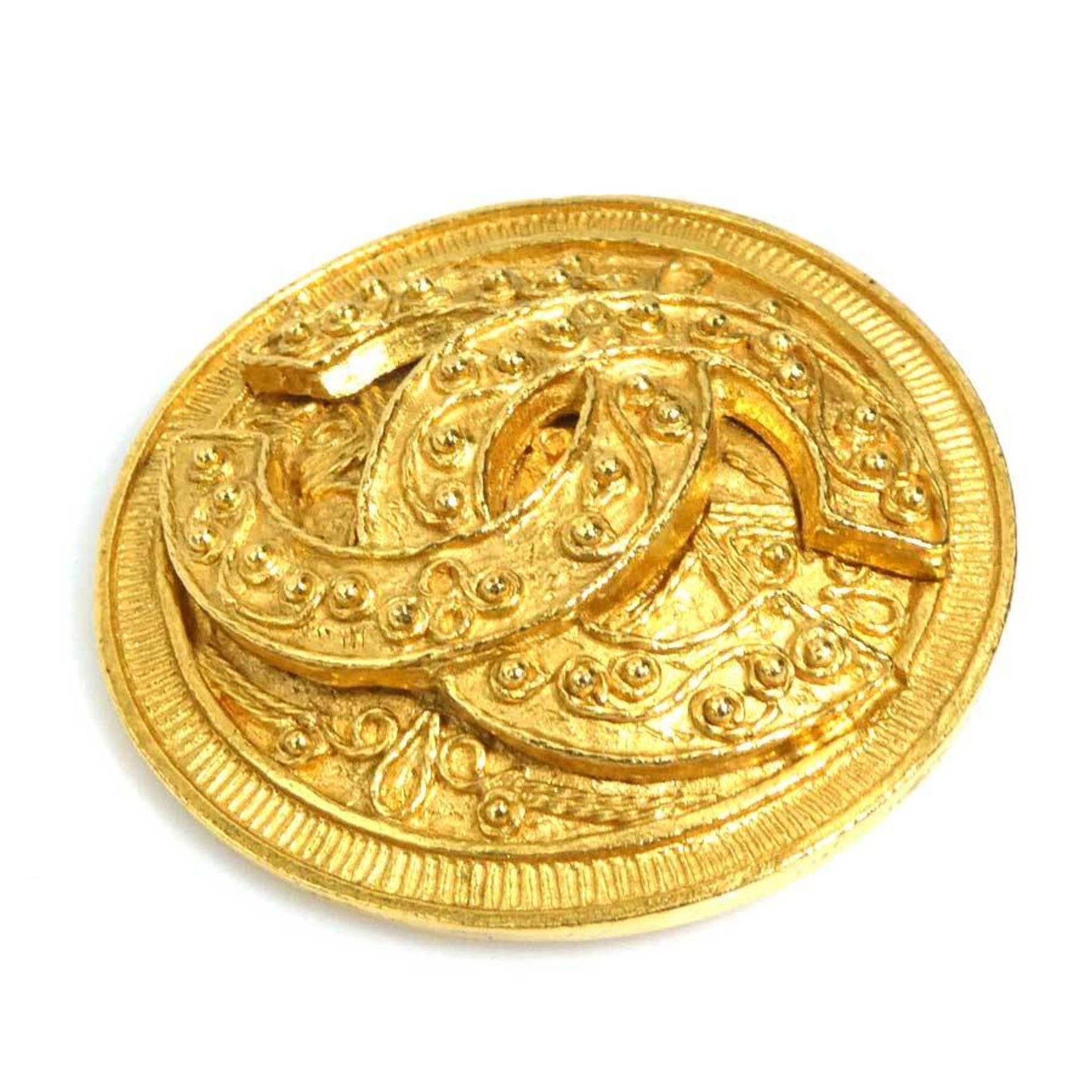 CHANEL Brooch Coco Mark Metal