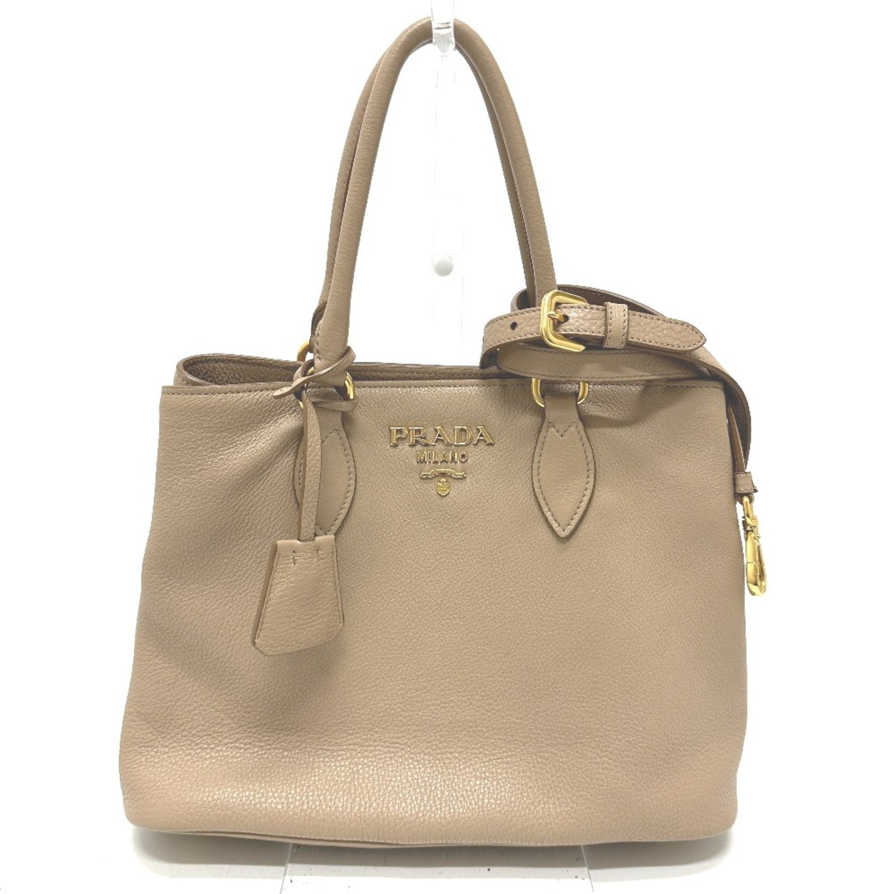 PRADA logo Shoulder Bag Hand Bag