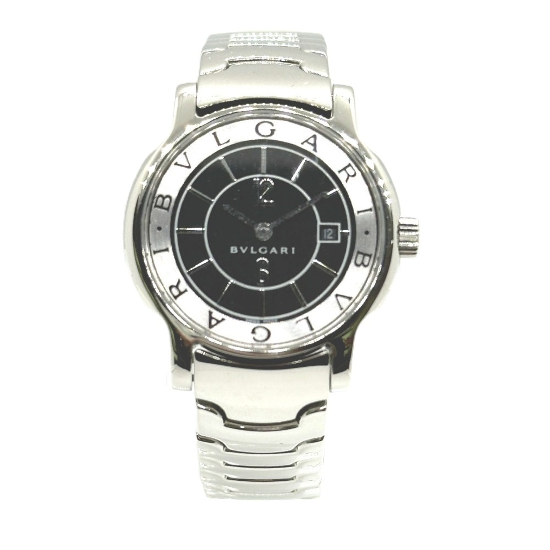 BVLGARI Solotempo Quartz Date Watch, Stainless Steel, Silver