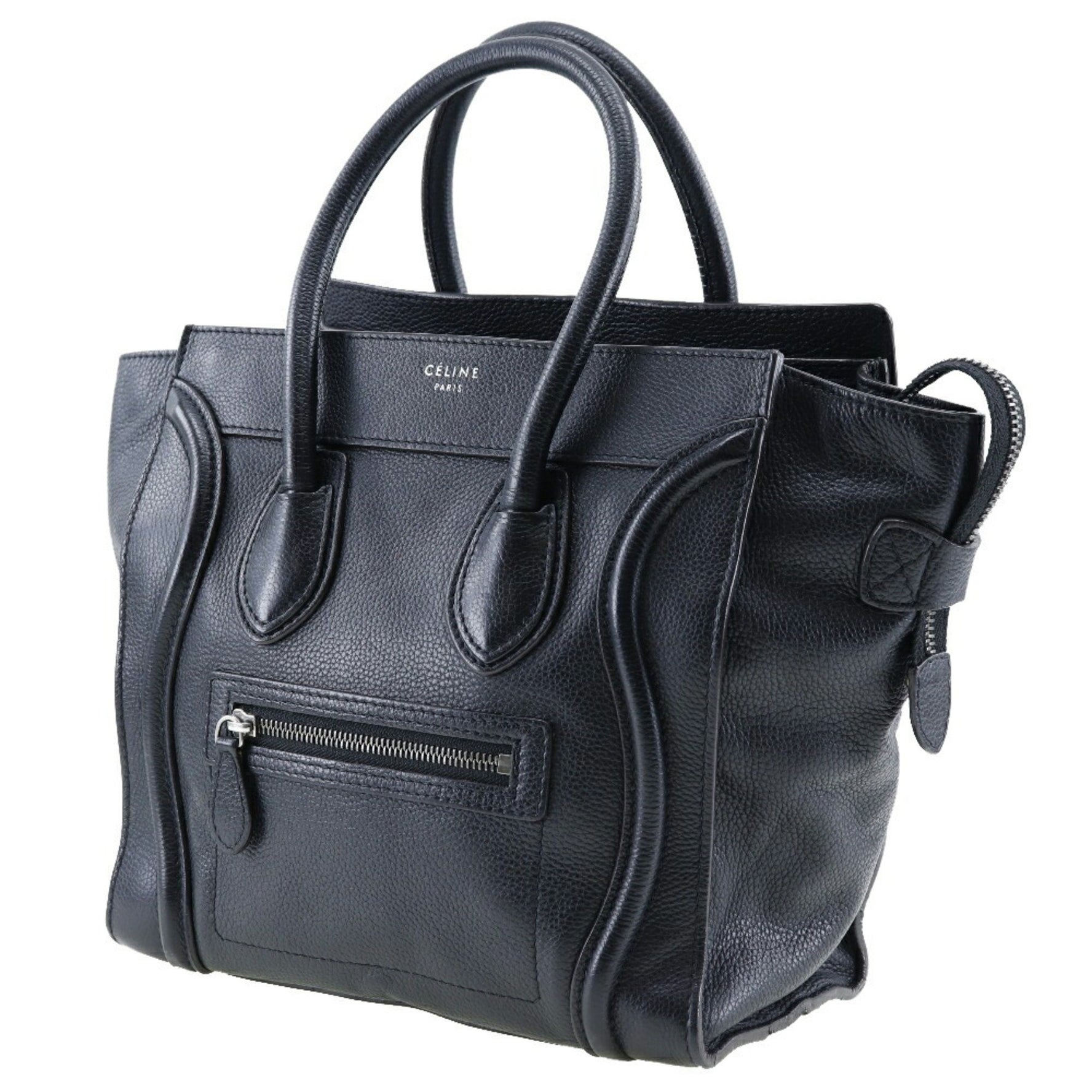 Celine Luggage Handbag Micro Shopper Calf Made in Italy Zipper