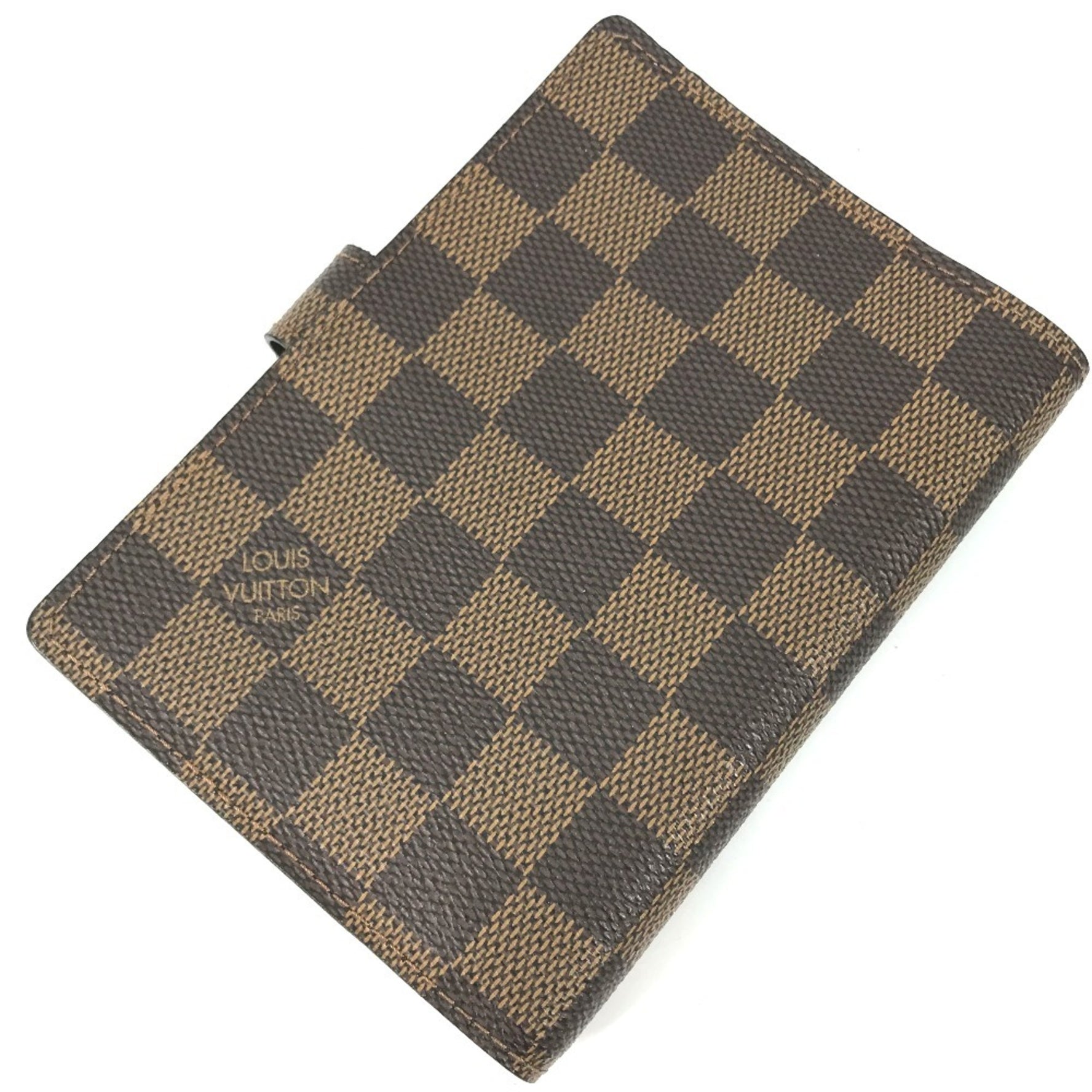 Louis Vuitton Damier Agenda PM Stationery Notebook Cover Canvas Men's Ebene Brown