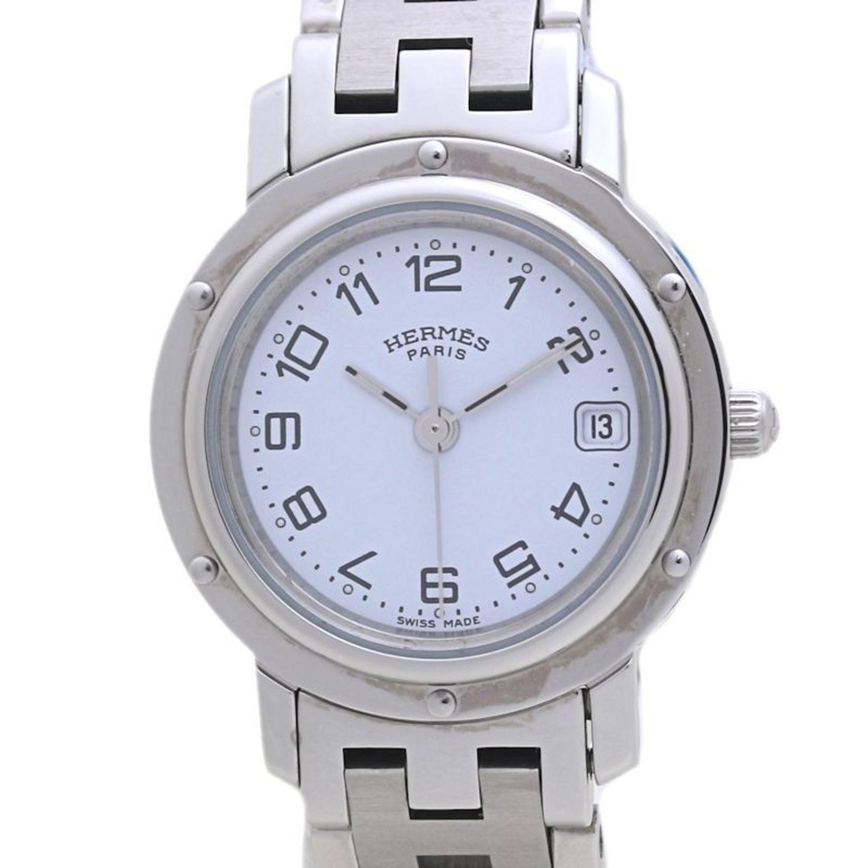 HERMES Clipper Watch with Old Buckle, 3758