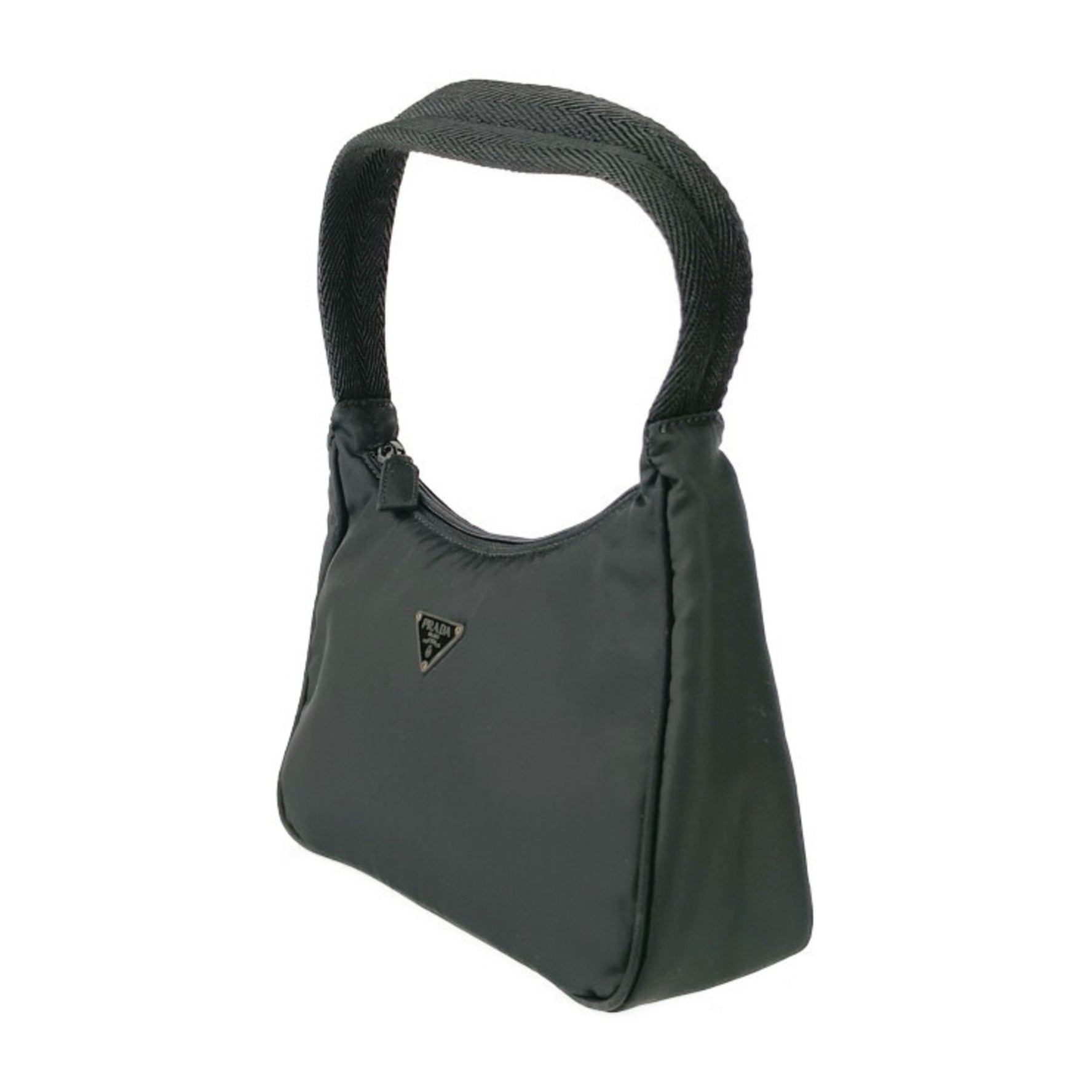 PRADA Handbag TESSUTO SPORT Nylon Pouch Triangle Plate