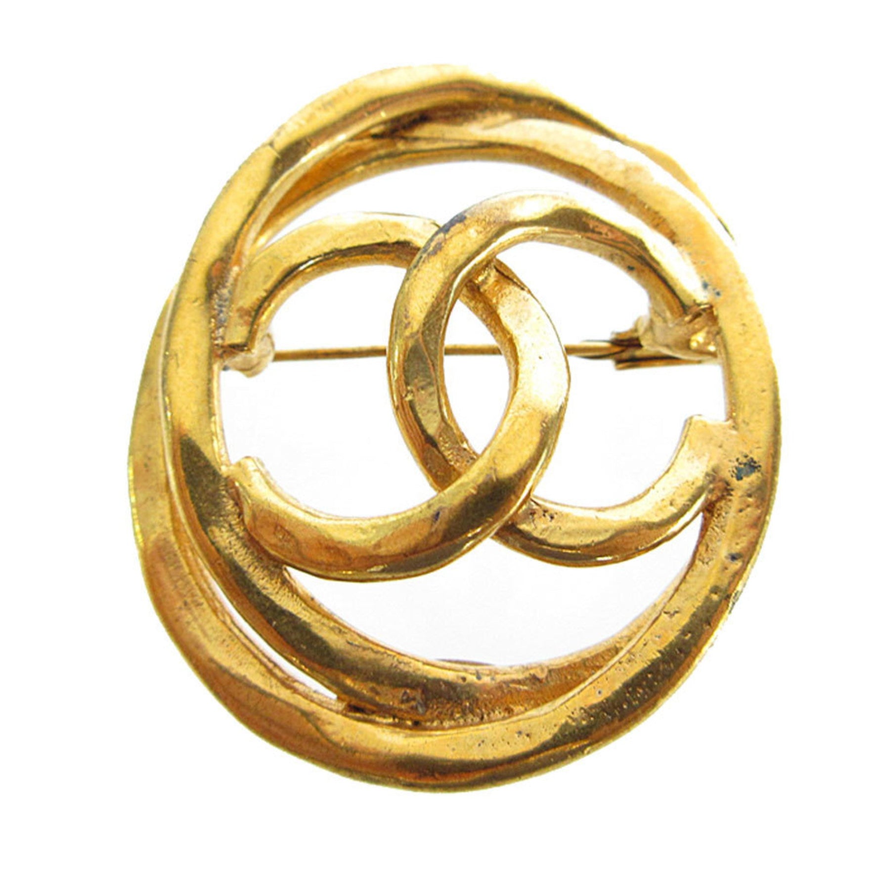 CHANEL Brooch Coco Mark Metal