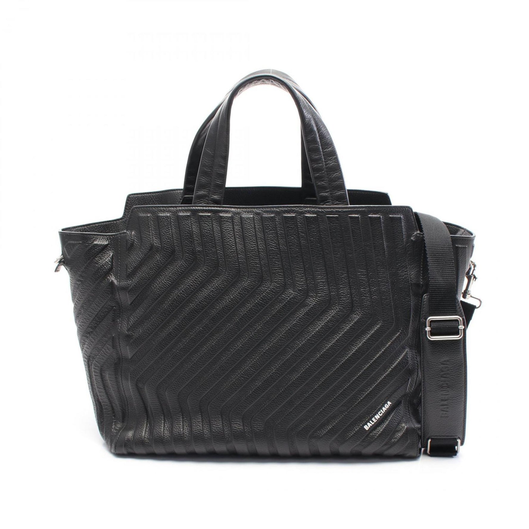BALENCIAGA CAR EAST-WEST Tote Bag Leather Men's