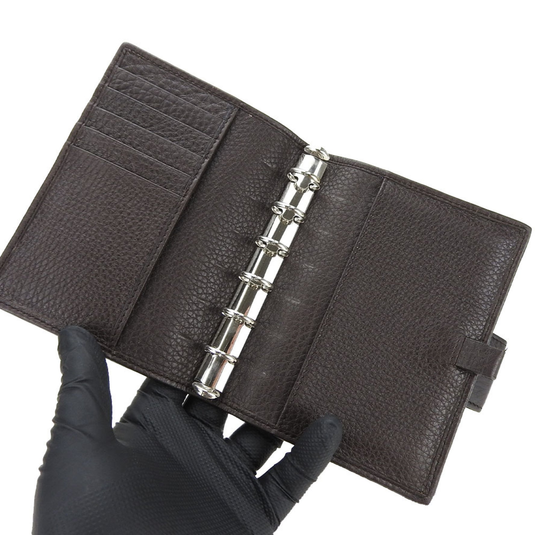 Gucci Leather Dark Brown 6 Holes