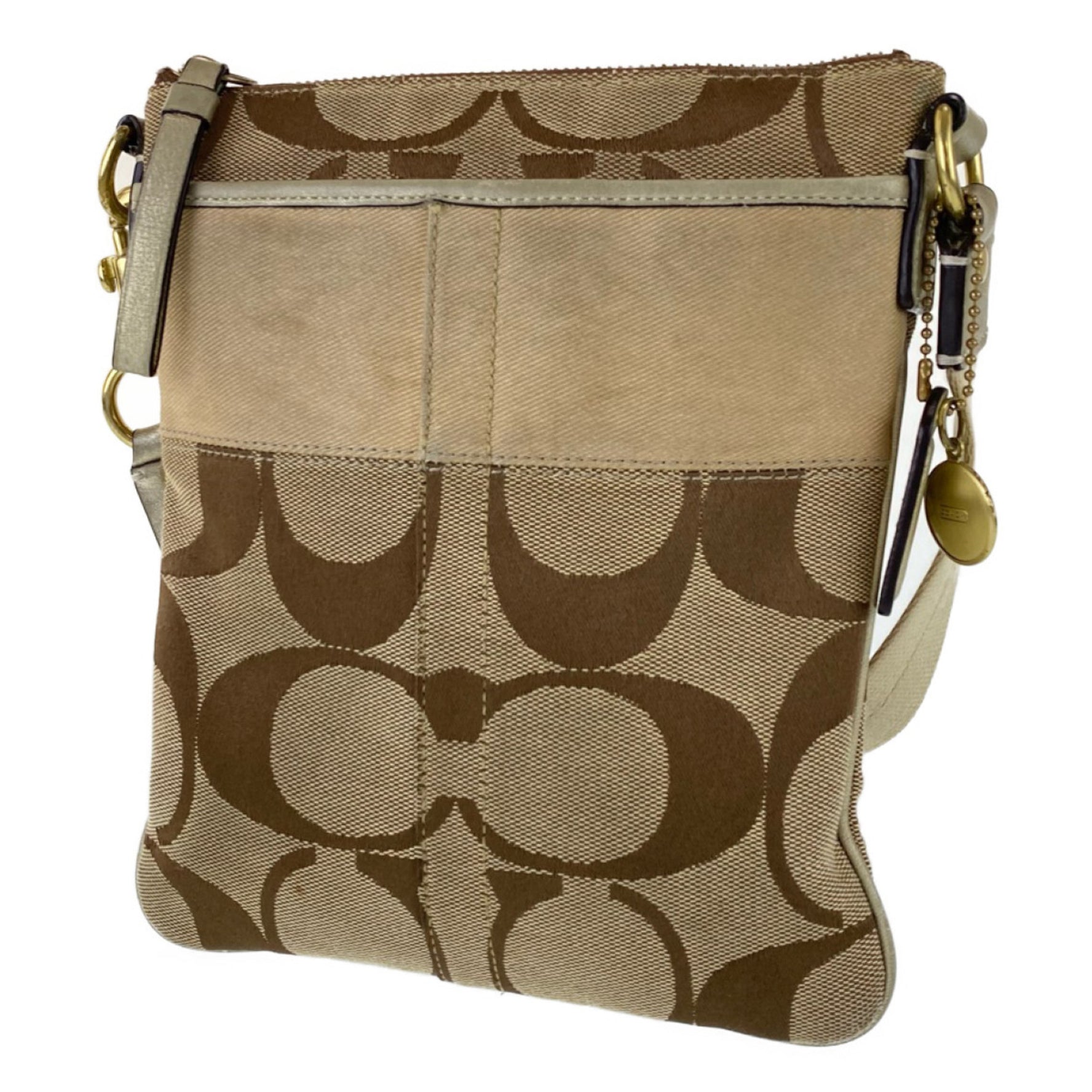 COACH Signature Shoulder Bag, Canvas, Crossbody