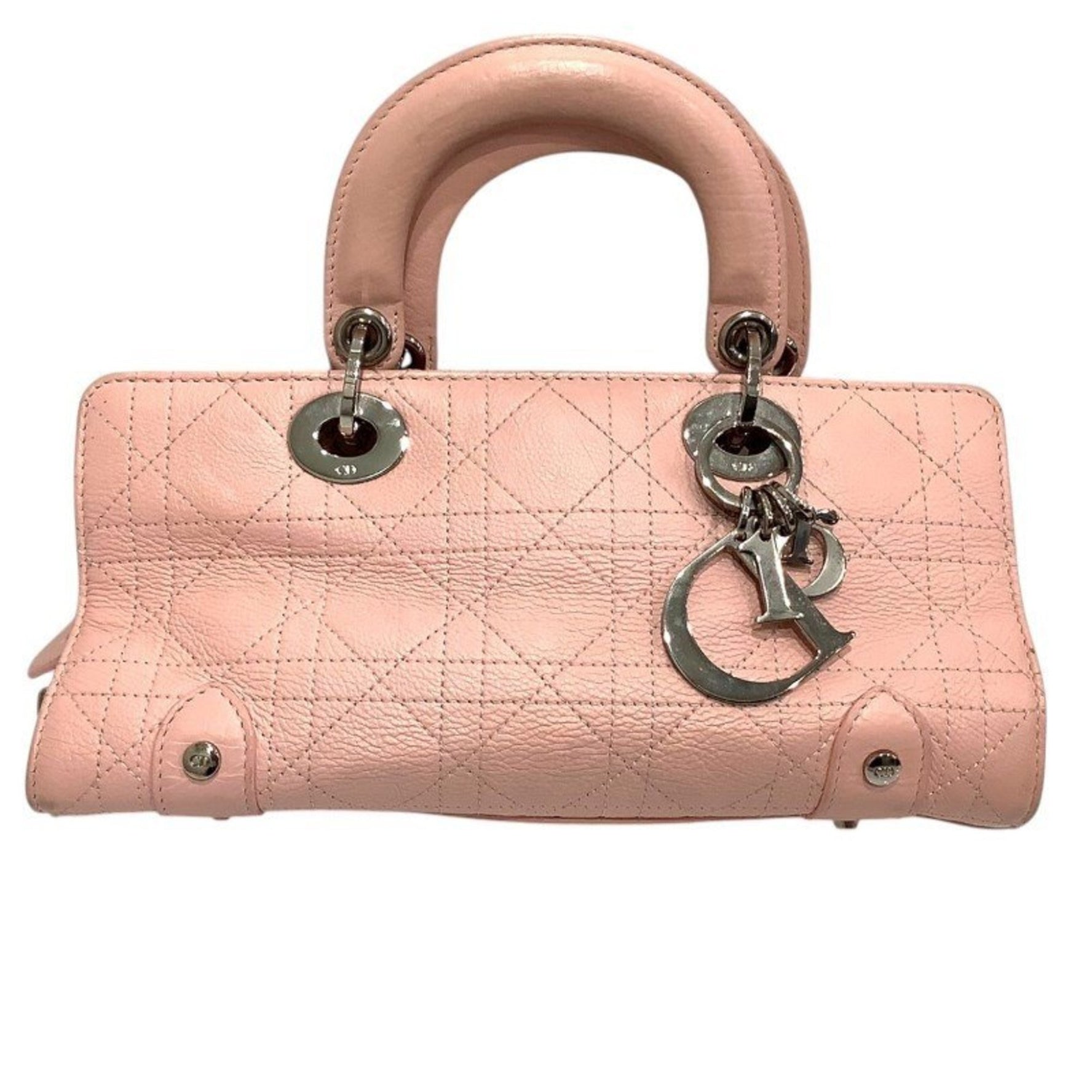 Christian Dior Lady Cannage Handbag in Leather with Padlock