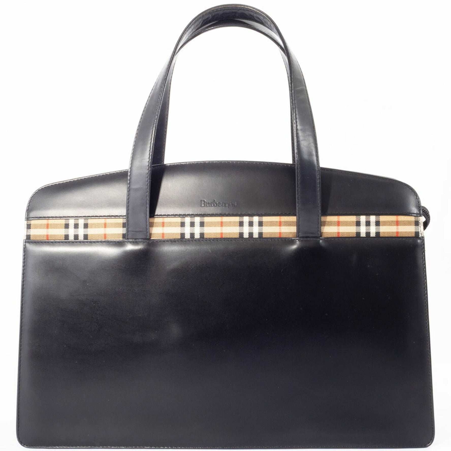 Burberry handbag, leather, ladies, storage possible