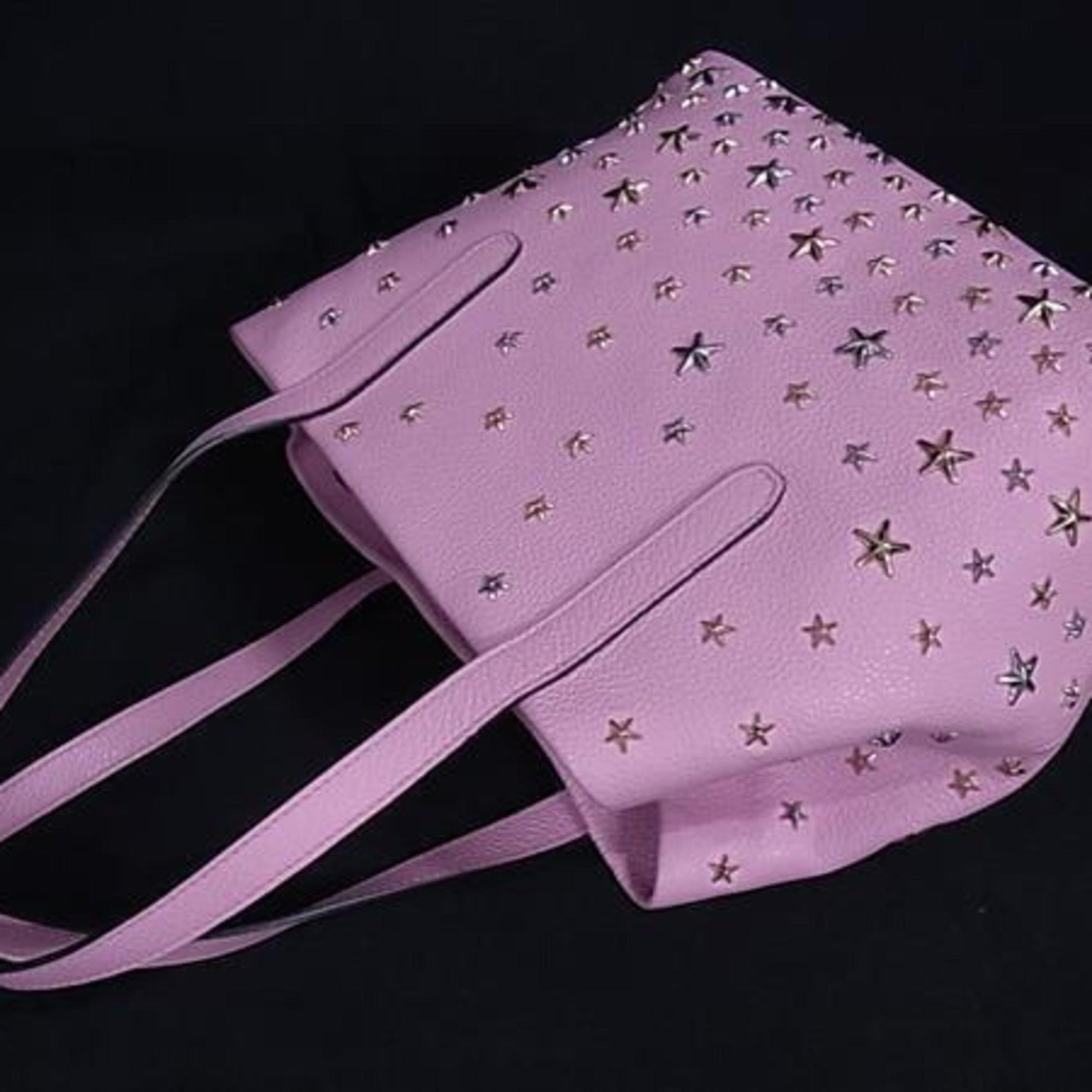 Jimmy Choo Sophia S Tote Bag - Leather with Star Studs