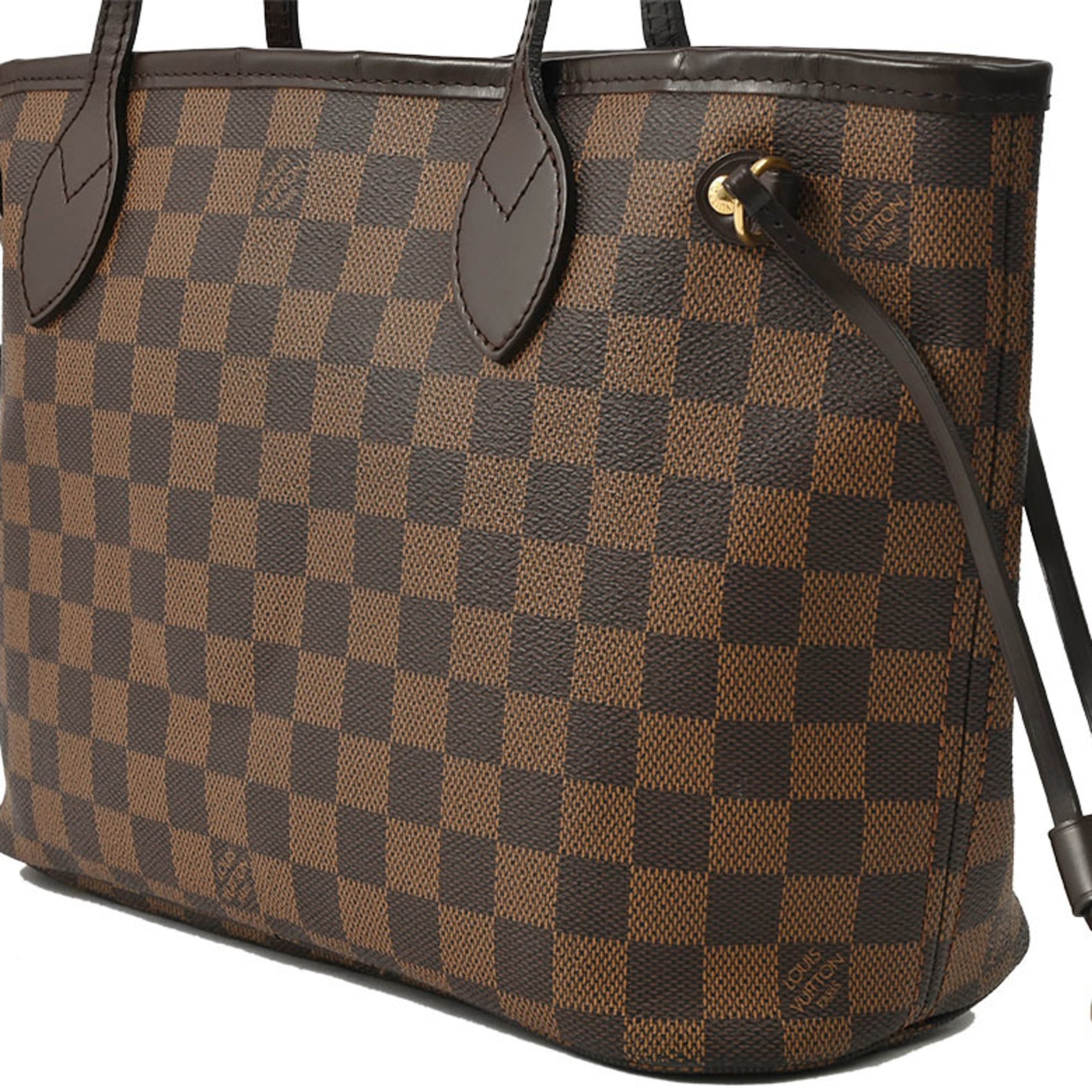 Louis Vuitton Neverfull PM Tote Bag Damier Ebene Canvas