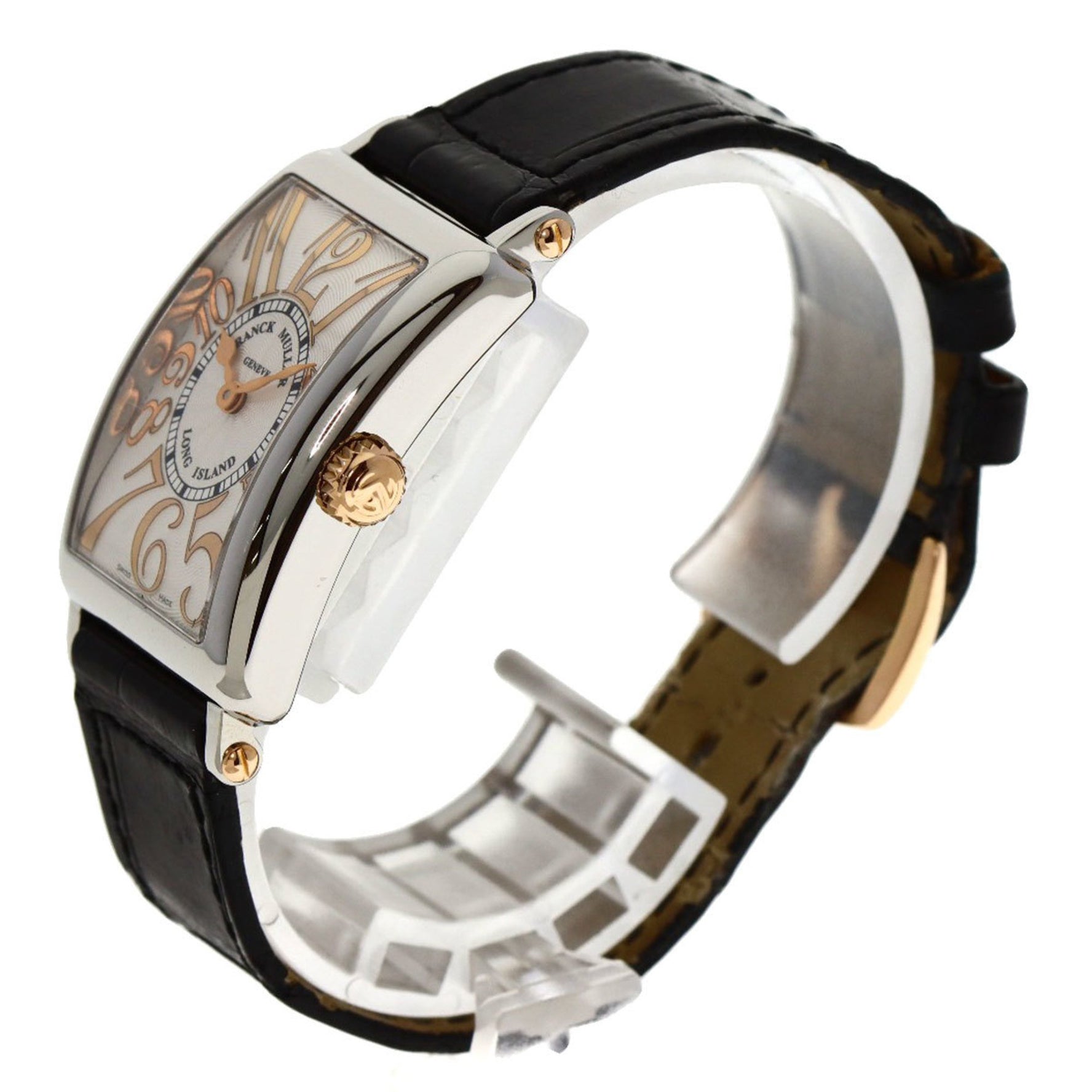 Frank Muller Long Island Watch Stainless Steel Leather Ladies