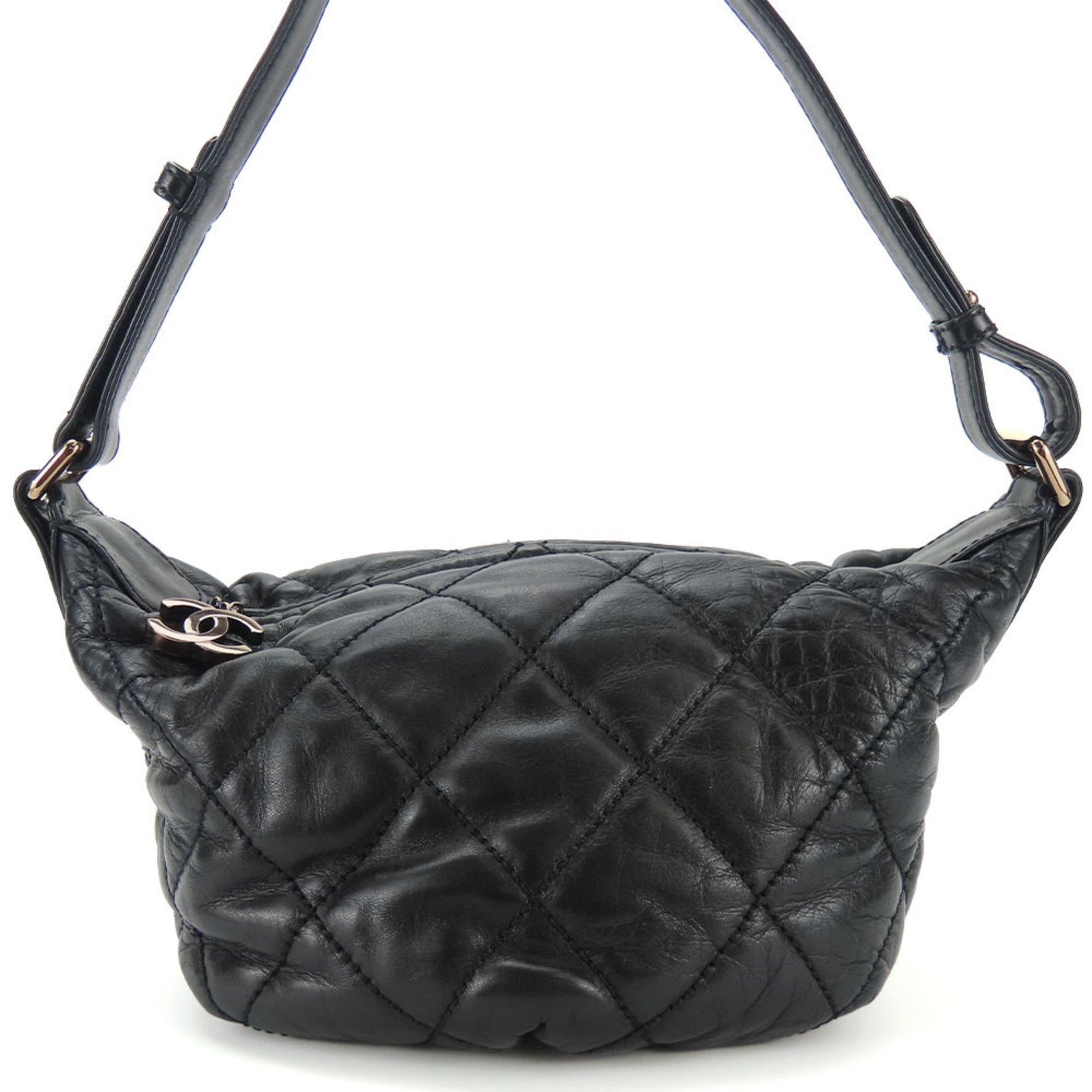 CHANEL Shoulder Bag Wild Stitch Leather 10 Series Coco Mark