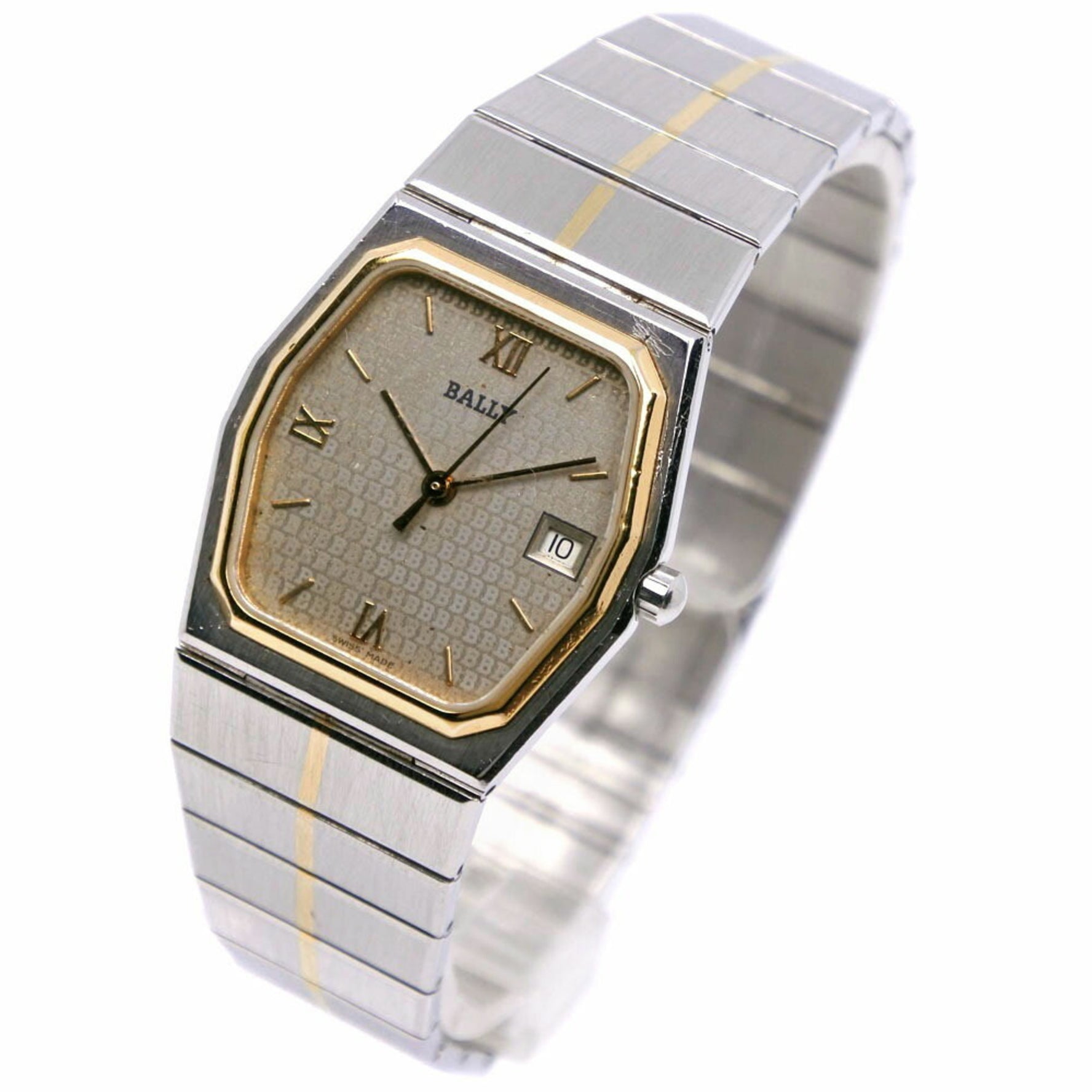 BALLY Watch Stainless Steel Quartz Analog Display Ladies