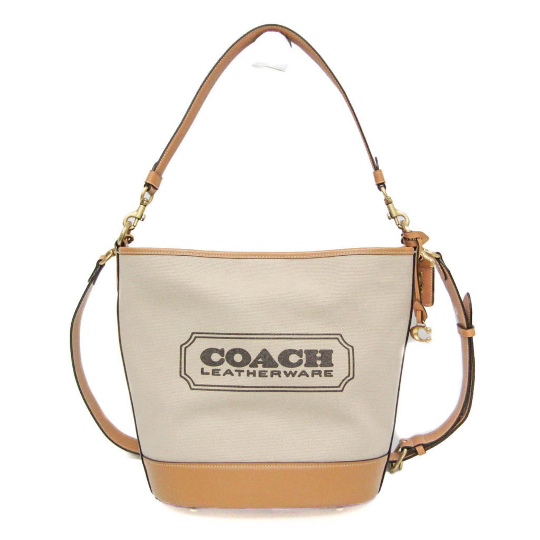 Coach Dakota Bucket Leather,Canvas Shoulder Bag,Tote Bag