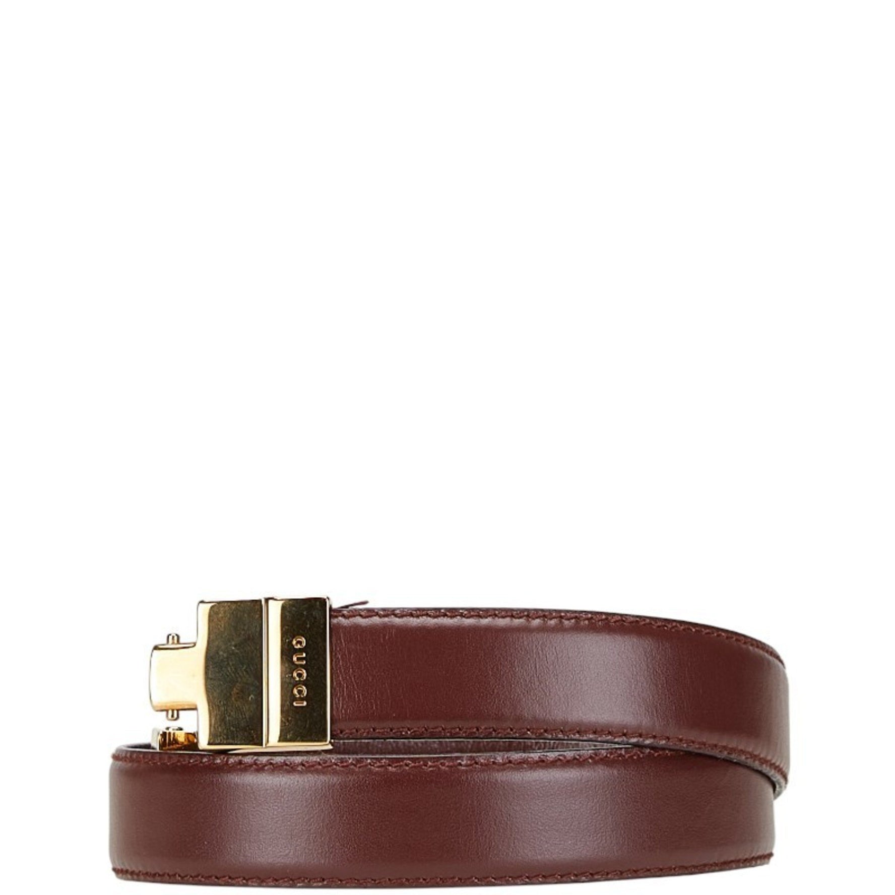 Gucci Belt Size: 70/30 036 2092 1006 0 Wine Red Bordeaux Leather
