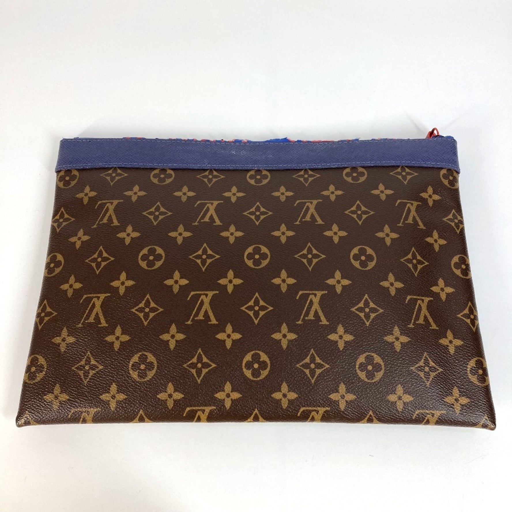 Louis Vuitton Monogram Pochette Apollo Bag, Second Pouch, Clutch Canvas, Men's, Brown